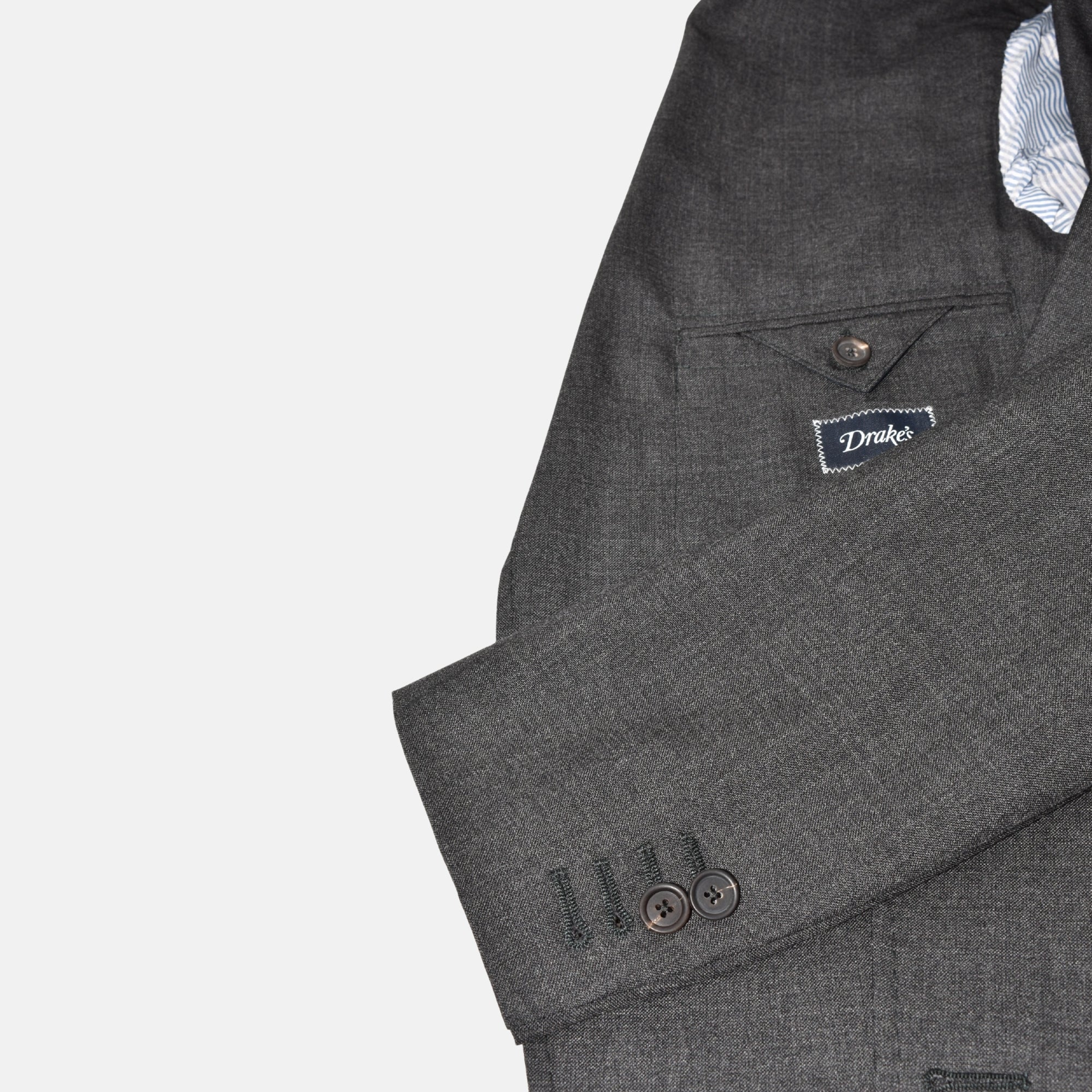 Anthracite Suit made of Wool (EU 48)