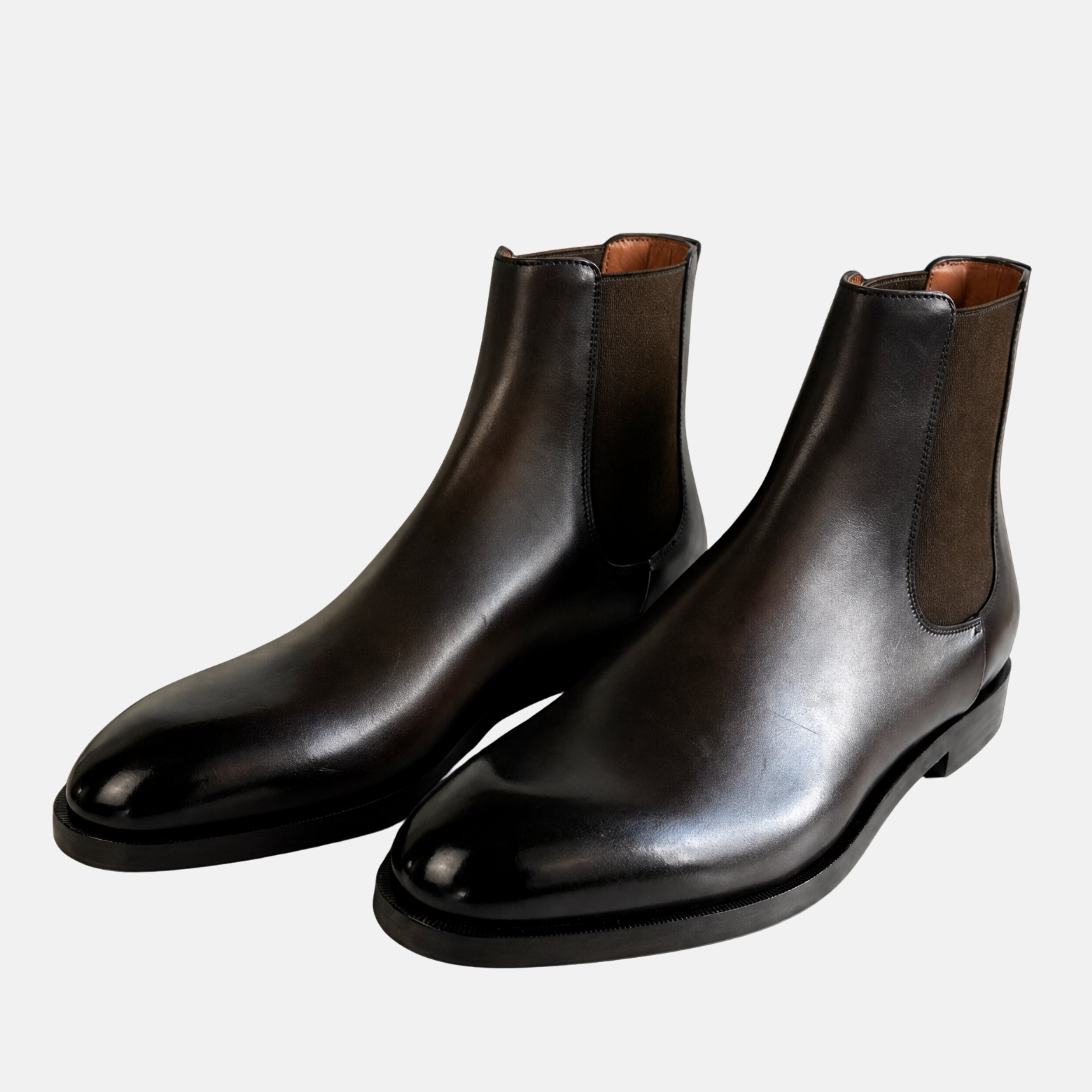 Brown Chelsea Boots made of Leather (EU 45)