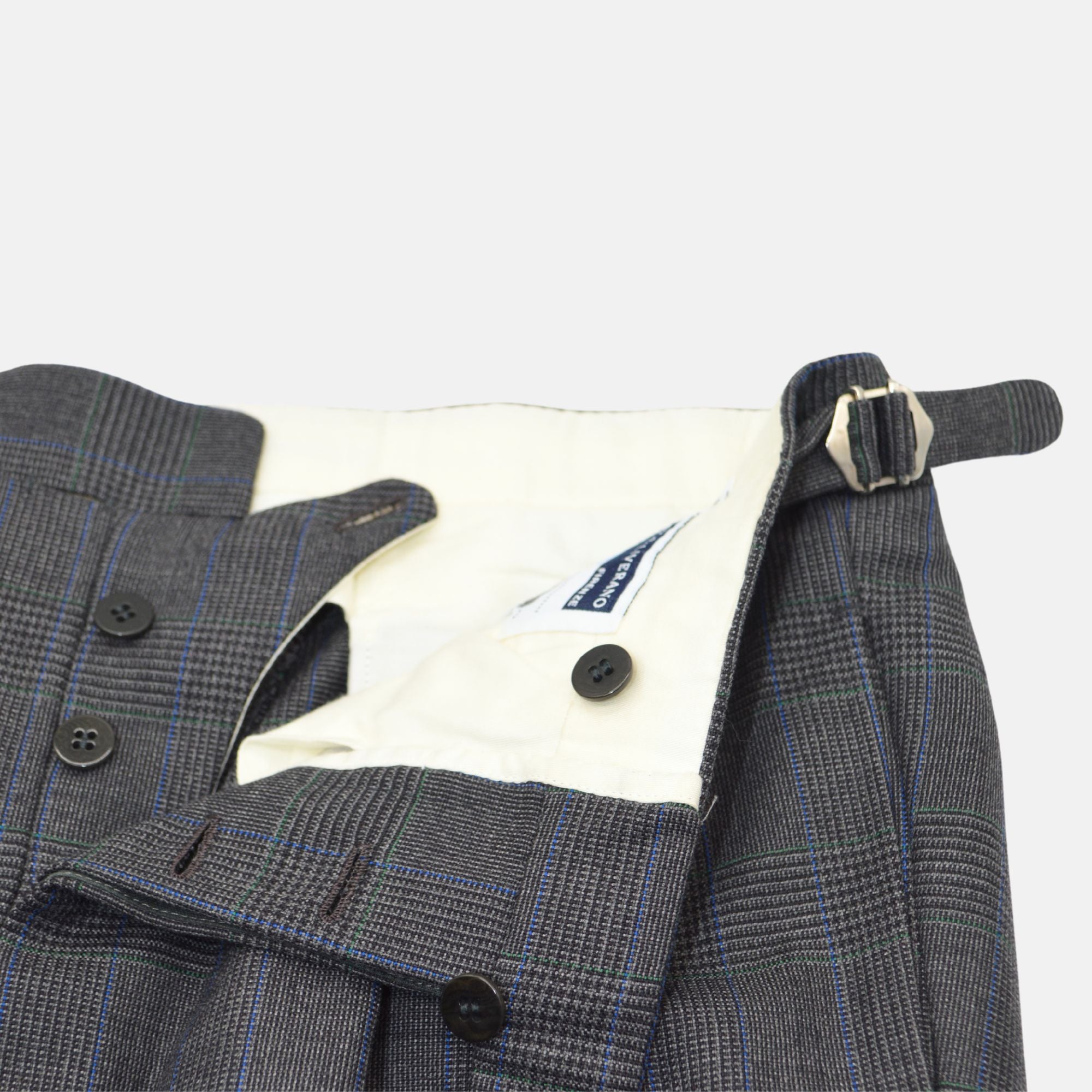 Grey Checked Suit made of Wool (46/48)