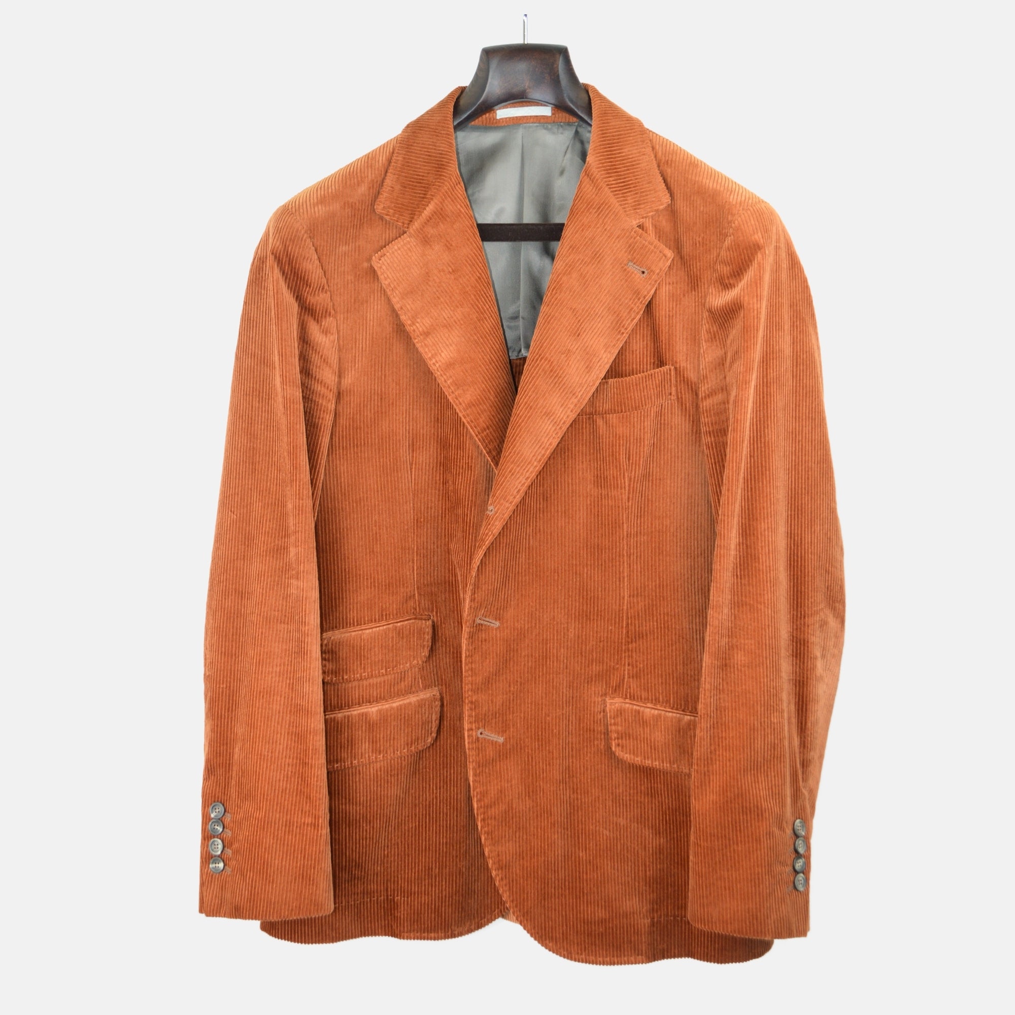 Terracotta Corduroy Suit made of Cotton (EU 50)