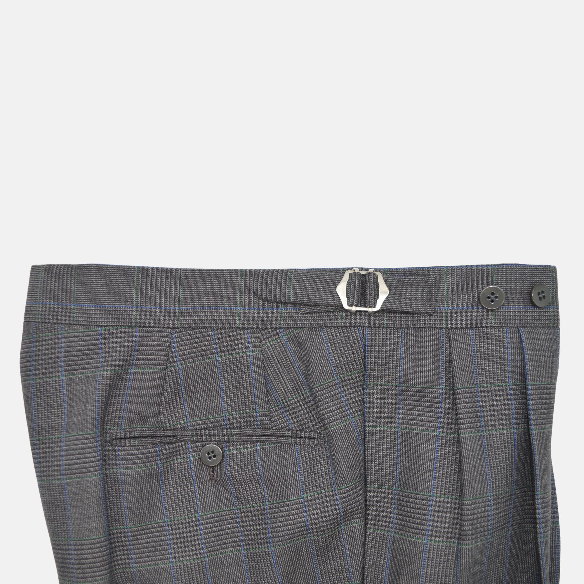 Grey Checked Suit made of Wool (46/48)