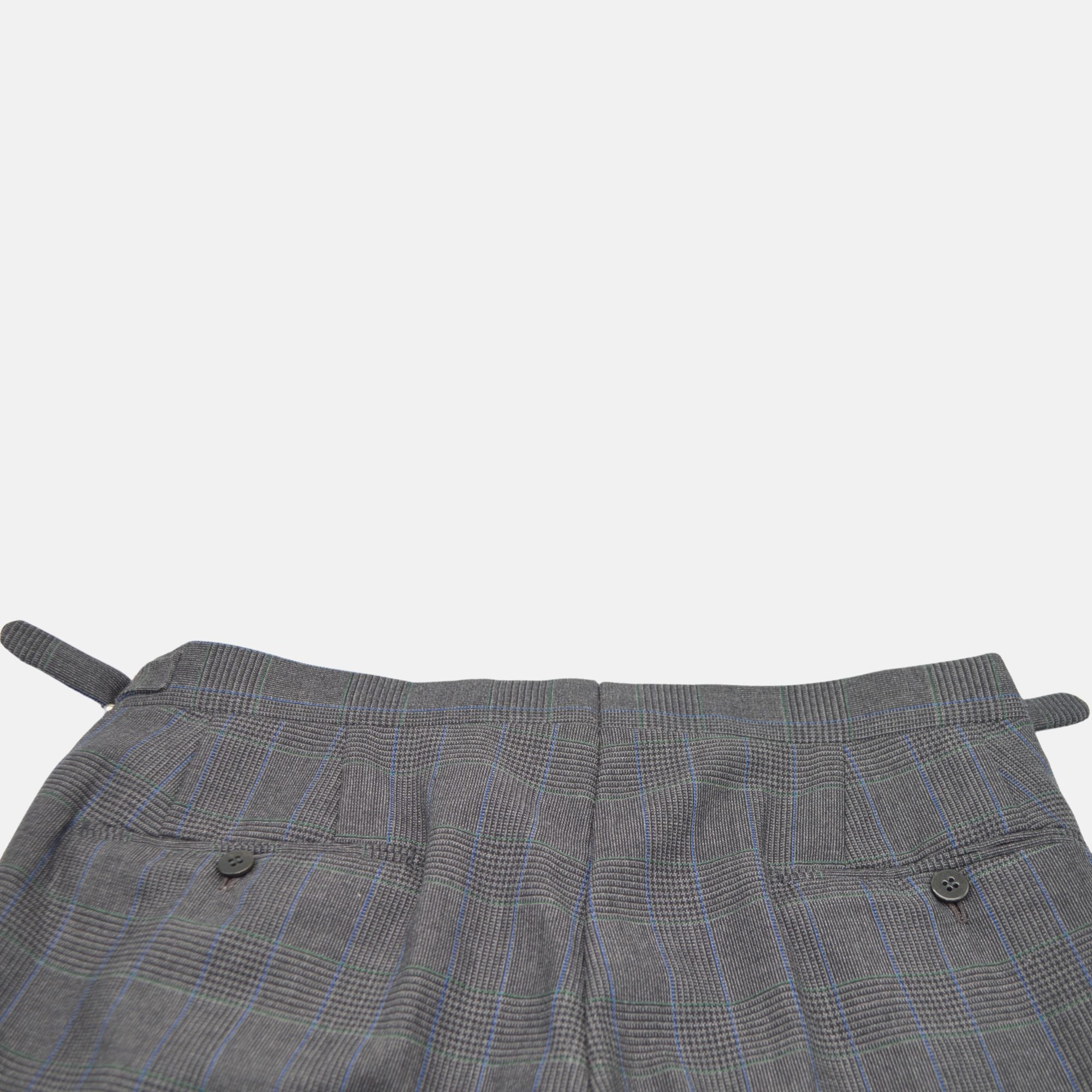 Grey Checked Suit made of Wool (46/48)