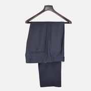 Dark Blue Pinstripe Trousers made of Wool (EU 50)