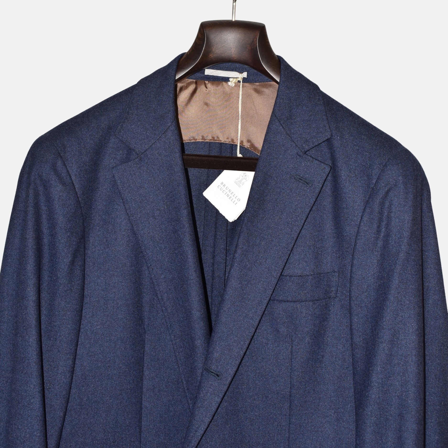 Navy Flannel Blazer made of Wool/Silk/Cashmere (EU 50)