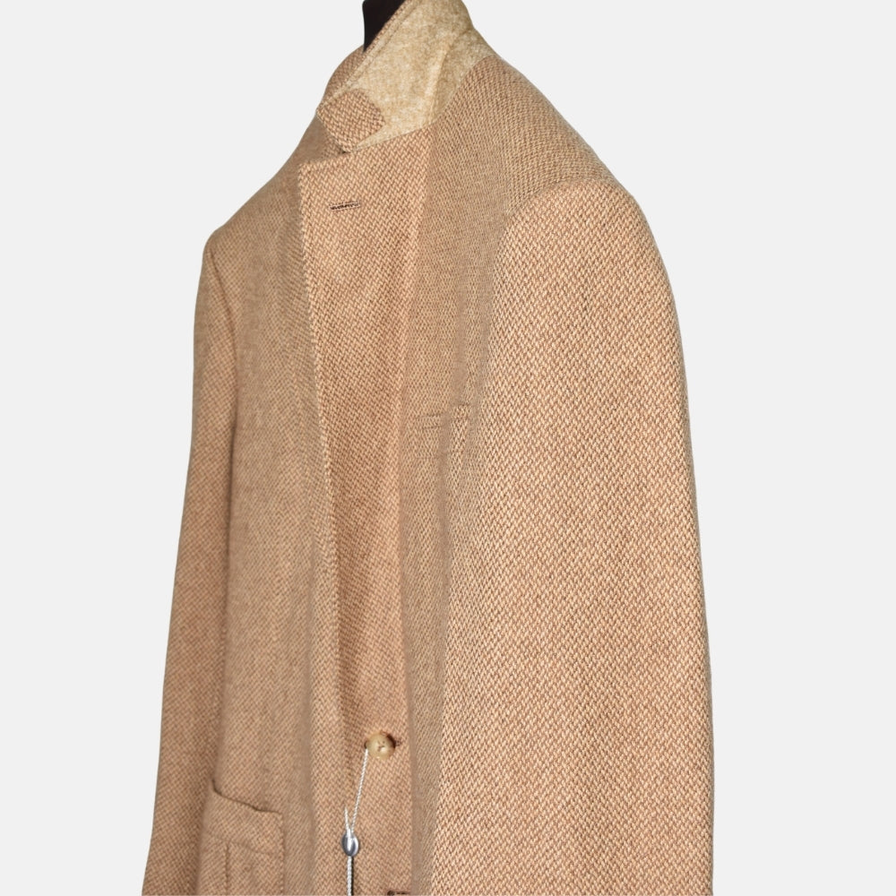 Beige Pattered Blazer made of Wool/Cashmere (EU 50L)