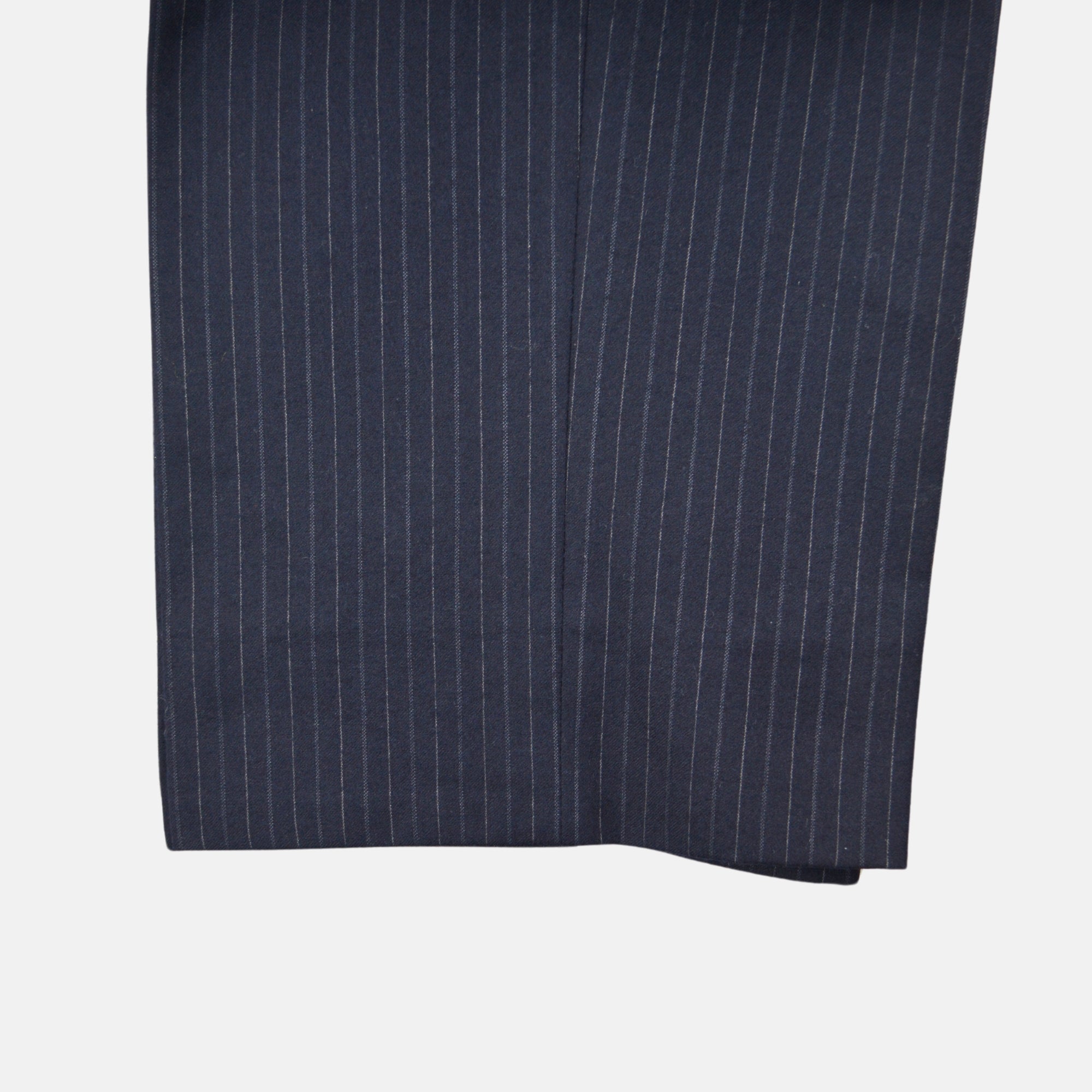 Dark Blue Pinstripe Trousers made of Wool (EU 50)