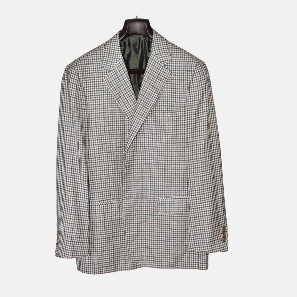 Mehrfarbiger Blazer aus Kaschmir/Wolle (EU 53)