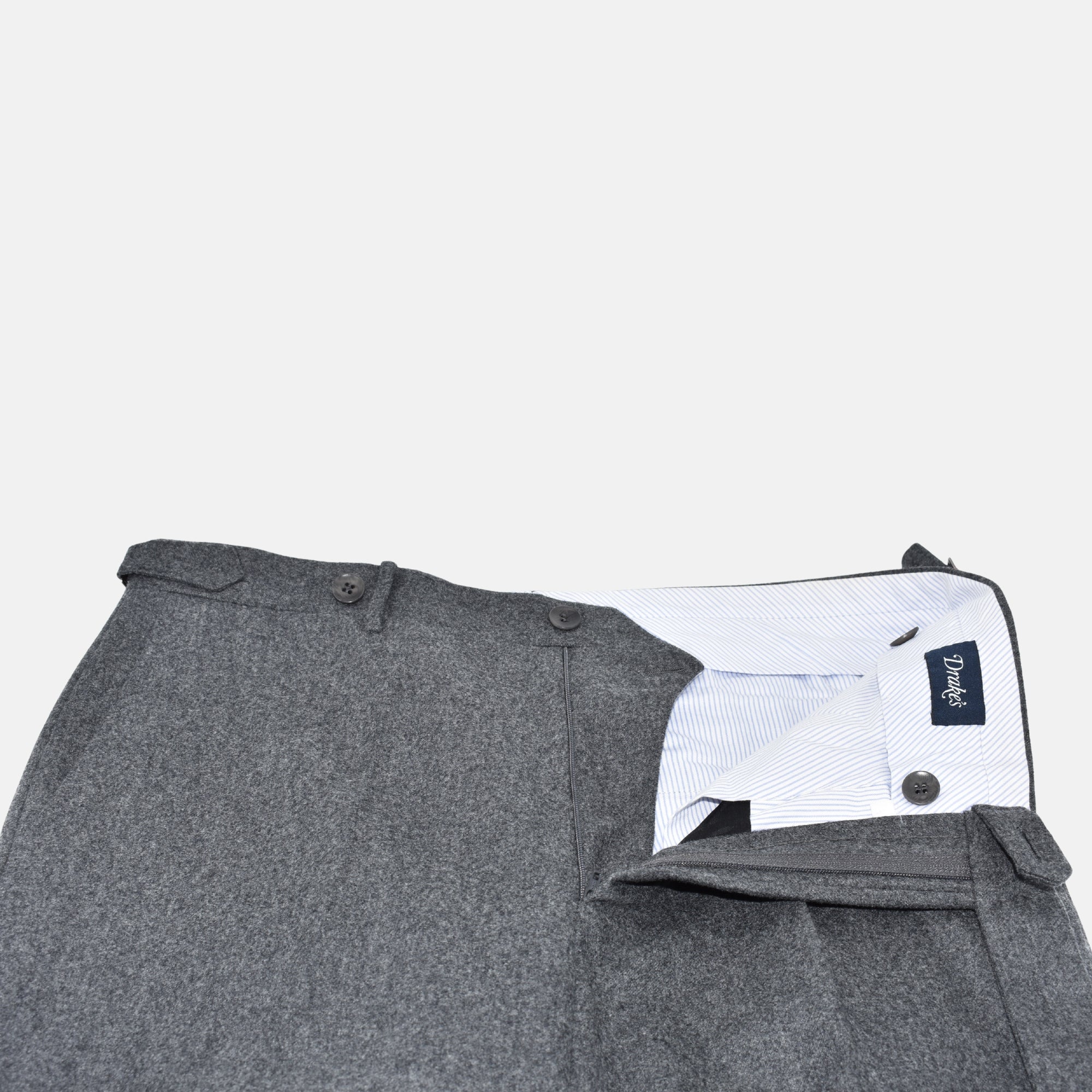 Gray Trousers made of Wool (EU 46)