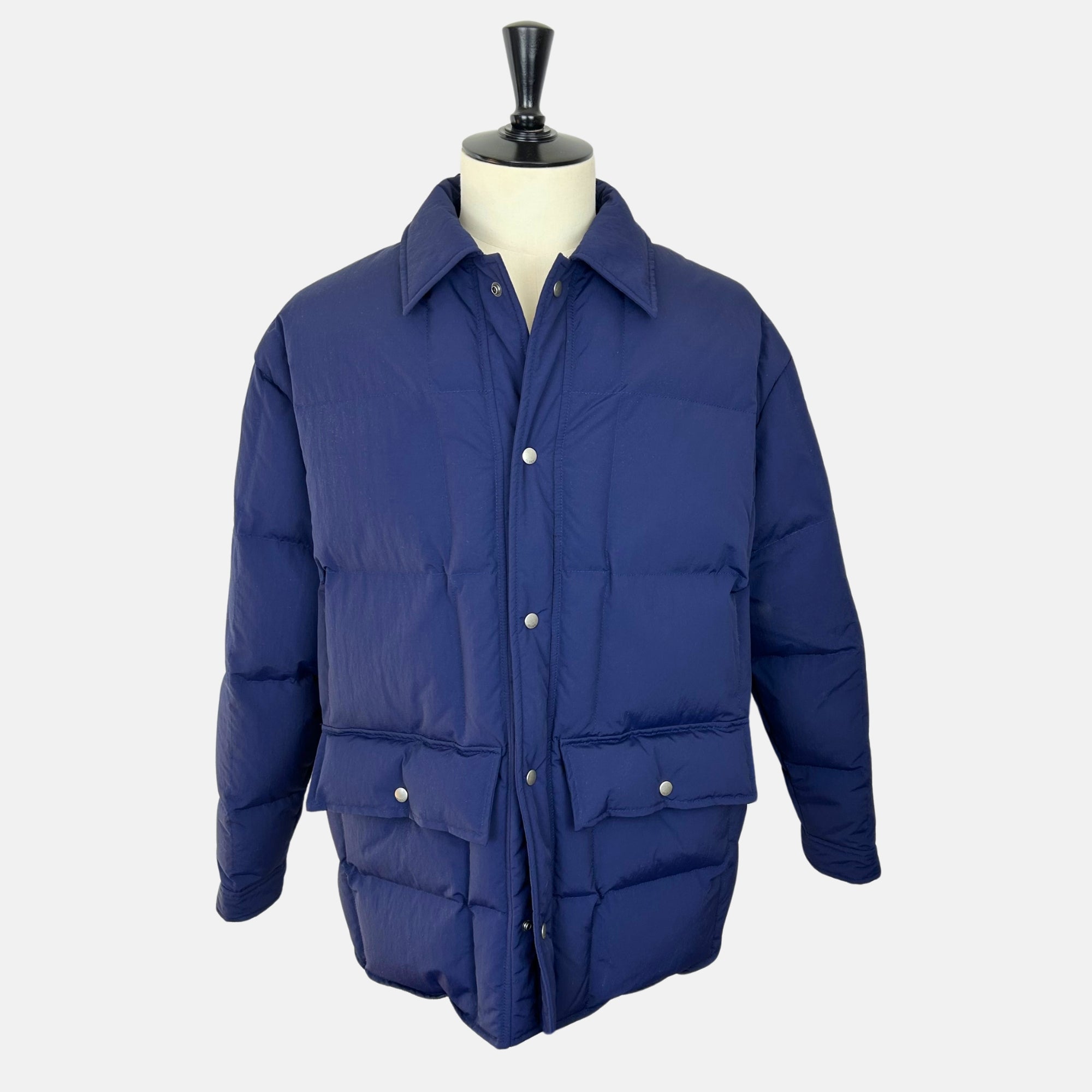 Blue Down Jacket made of Nylon (EU 52)