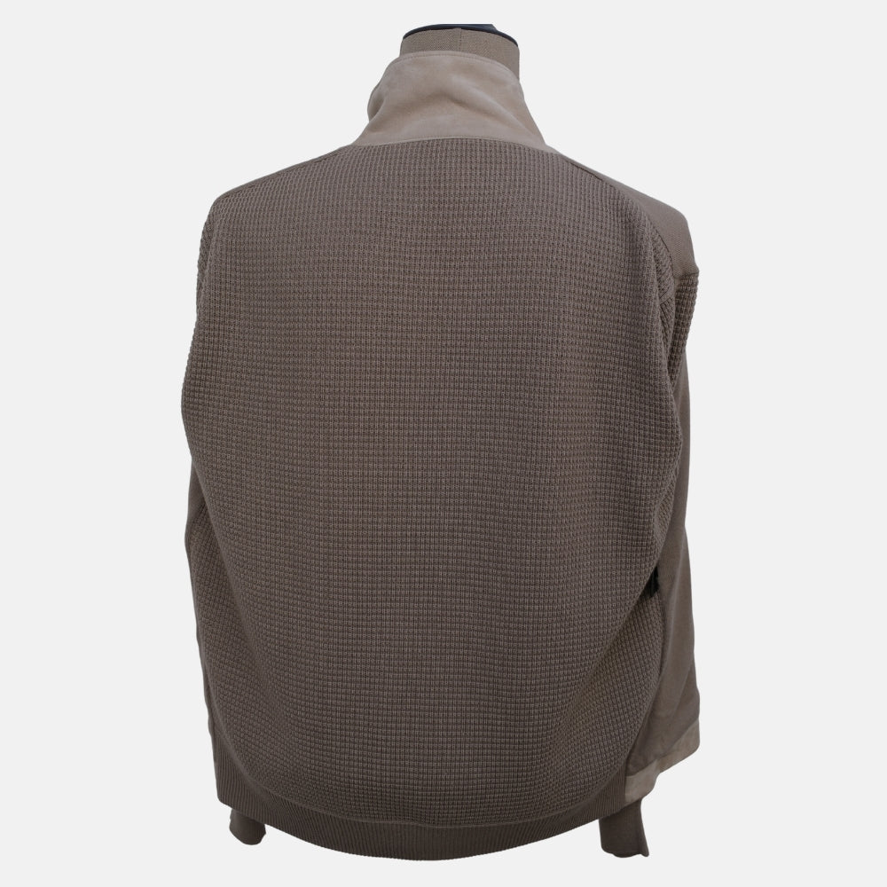 Beige/Brown Suede/Cashmere Jacket (EU 50)