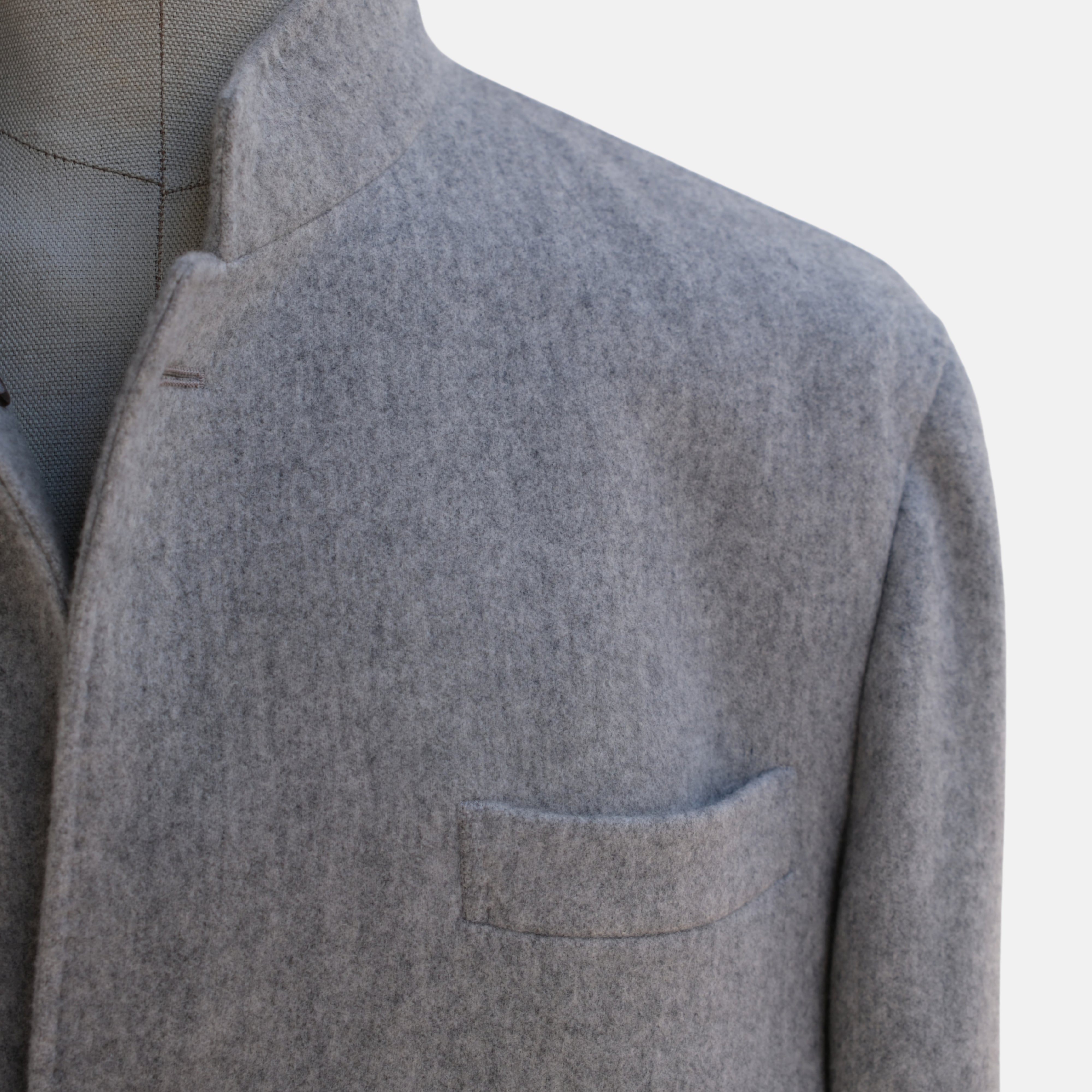 Grey Thick Cashmere Jacket (XXL)