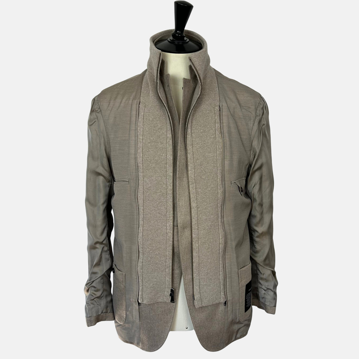 Zegna Sand Oasi Cashmere Jacket with Removable Vest (EU 52) – pre-owned | Sanpetuna