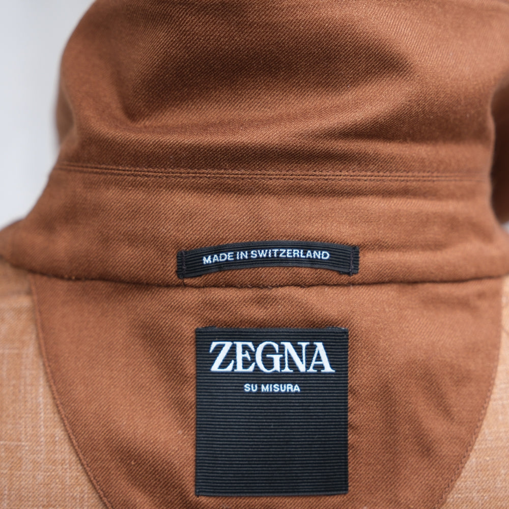 Brown Jacket made of Cashmere/Silk/Linen (EU 54)