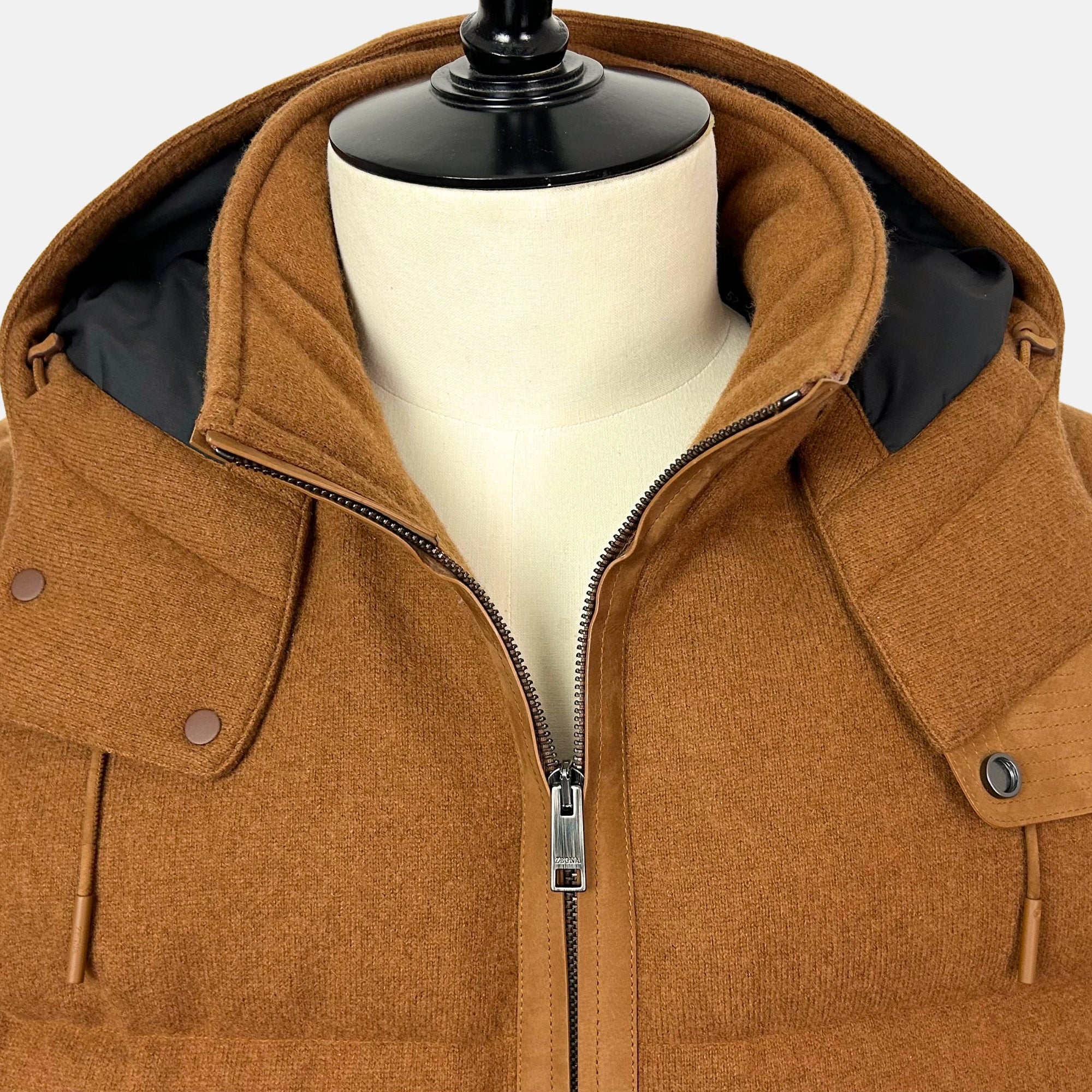 Dark Foliage Down Bomber Jacket made of Cashmere (EU 50, EU 52)