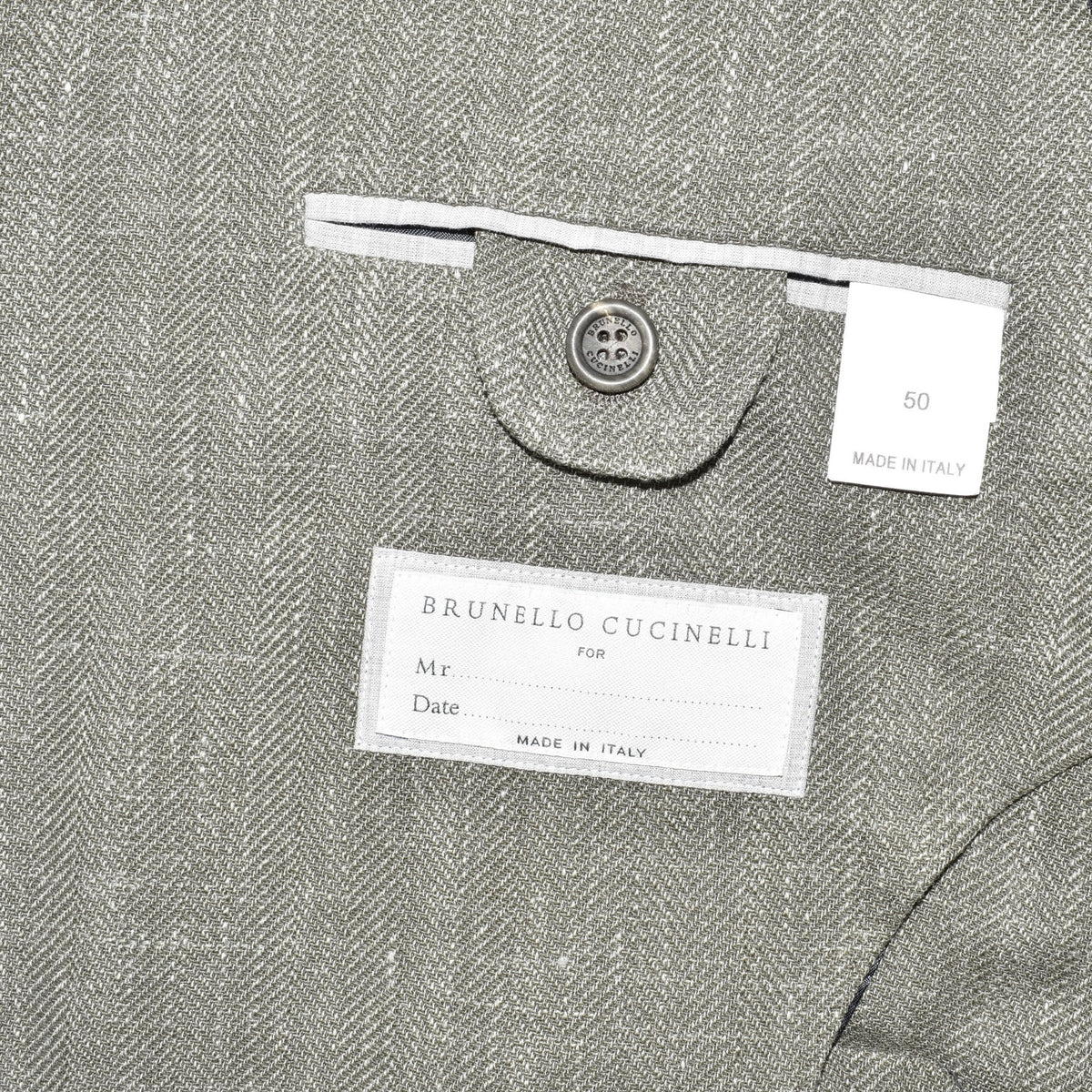Green Blazer Wool/Linen/Silk (EU 50)
