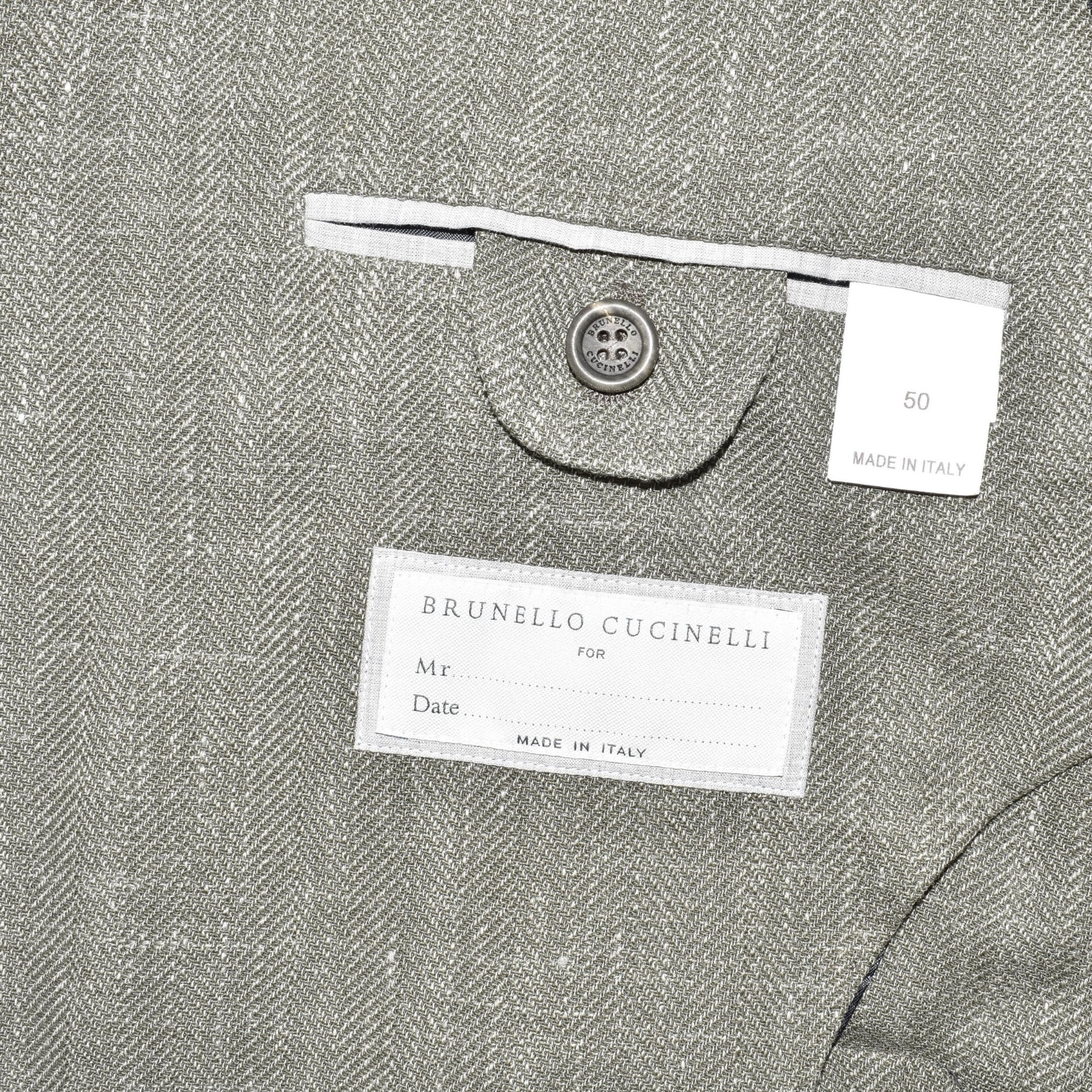 Green Blazer Wool/Linen/Silk (EU 50)
