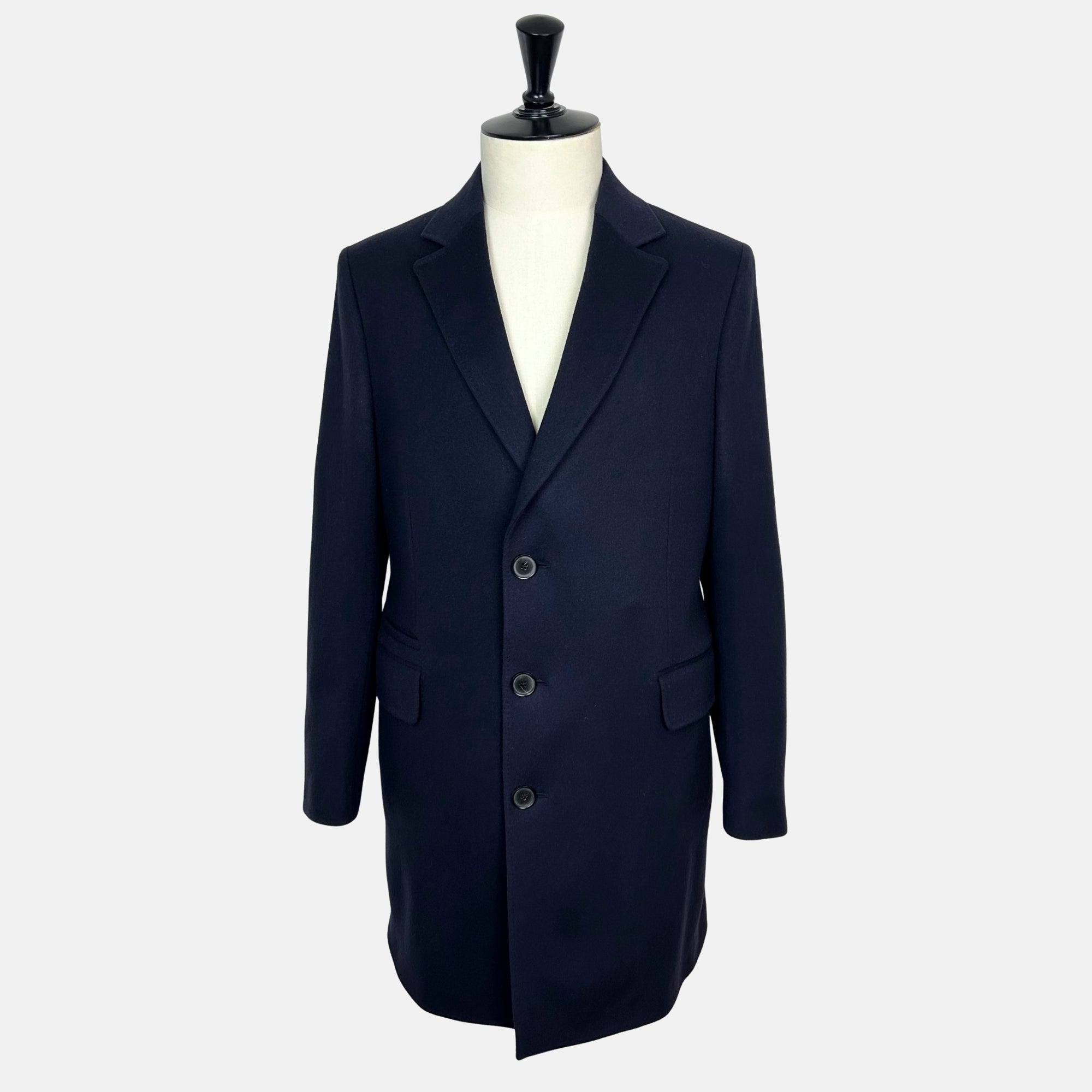 Navy Coat made of Wool/Cashmere/Elastane (EU 52)