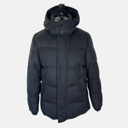 Charcoal  Down Jacket made of Wool/Nylon (M)