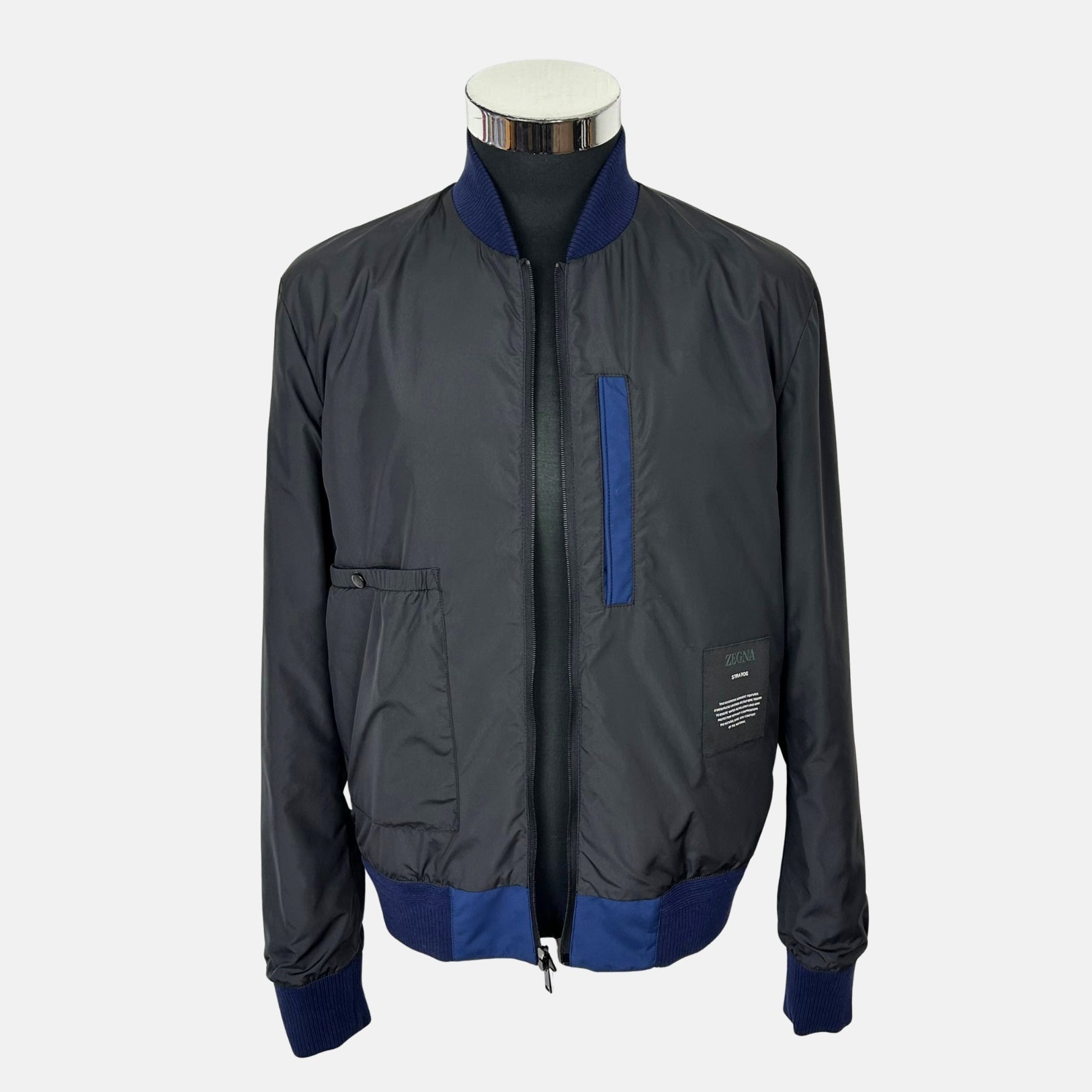 Blue Bomber Jacket made of Polyester (EU 48)
