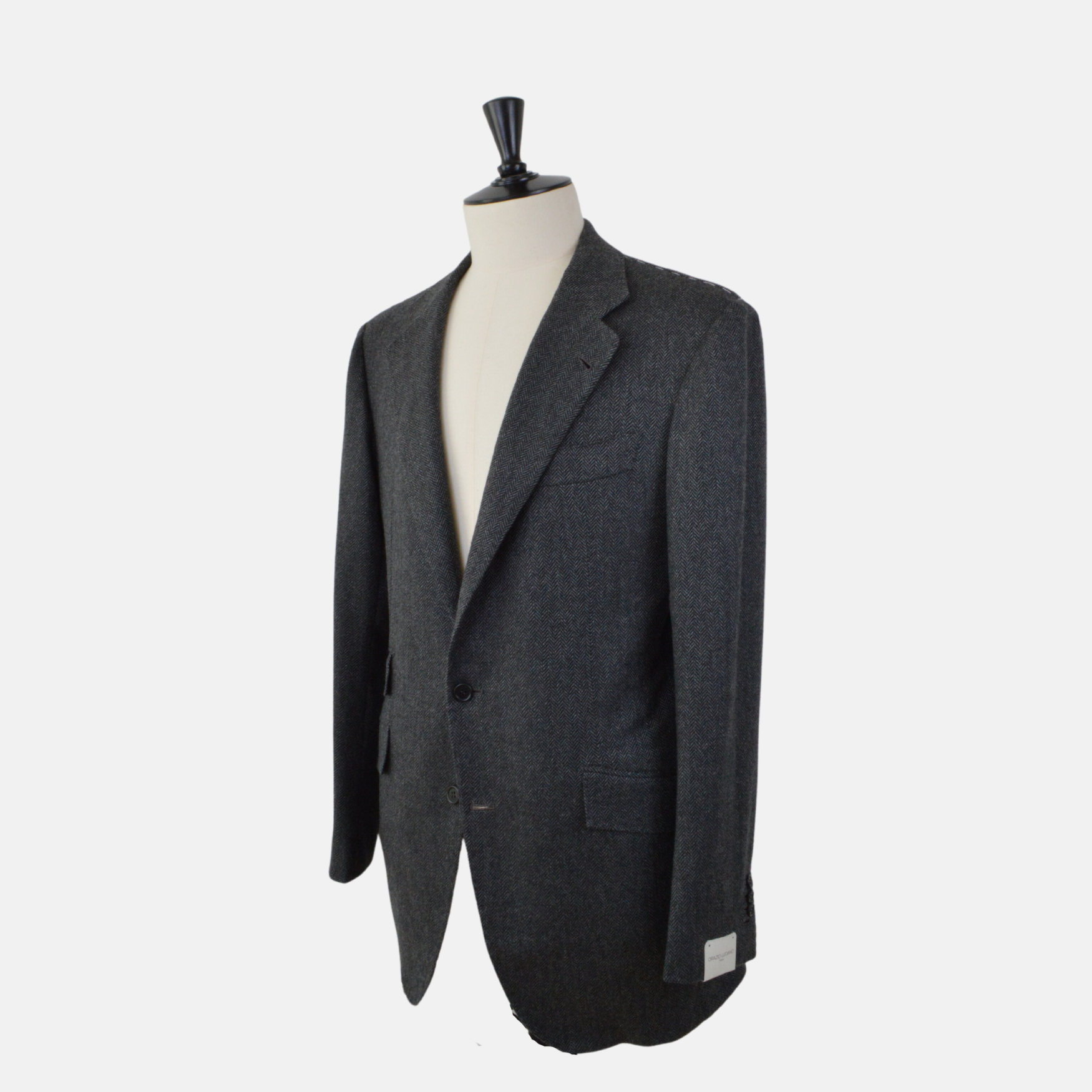 Charcoal Herringbone Blazer made of Cashmere (EU 50)