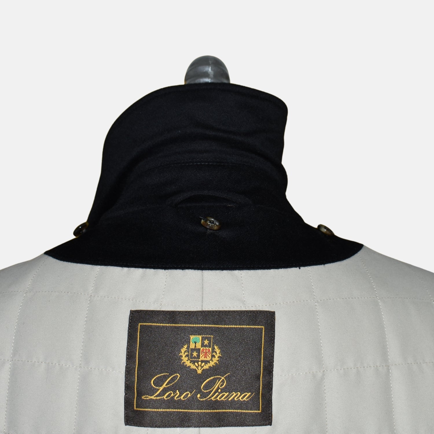 Black Beaver Lined "Storm System" Parka made of Cashmere (L)