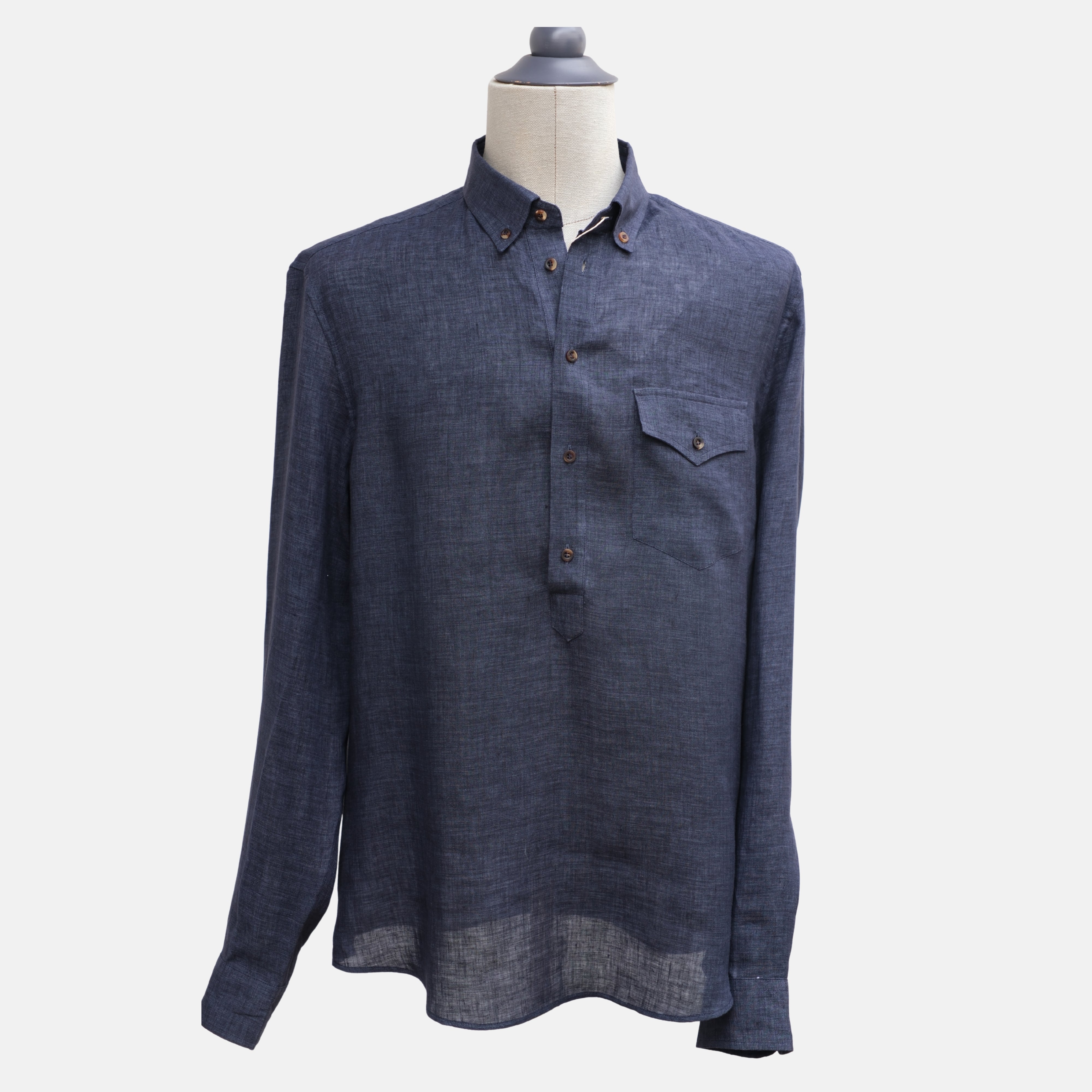 Blue Linen Shirt (XL)