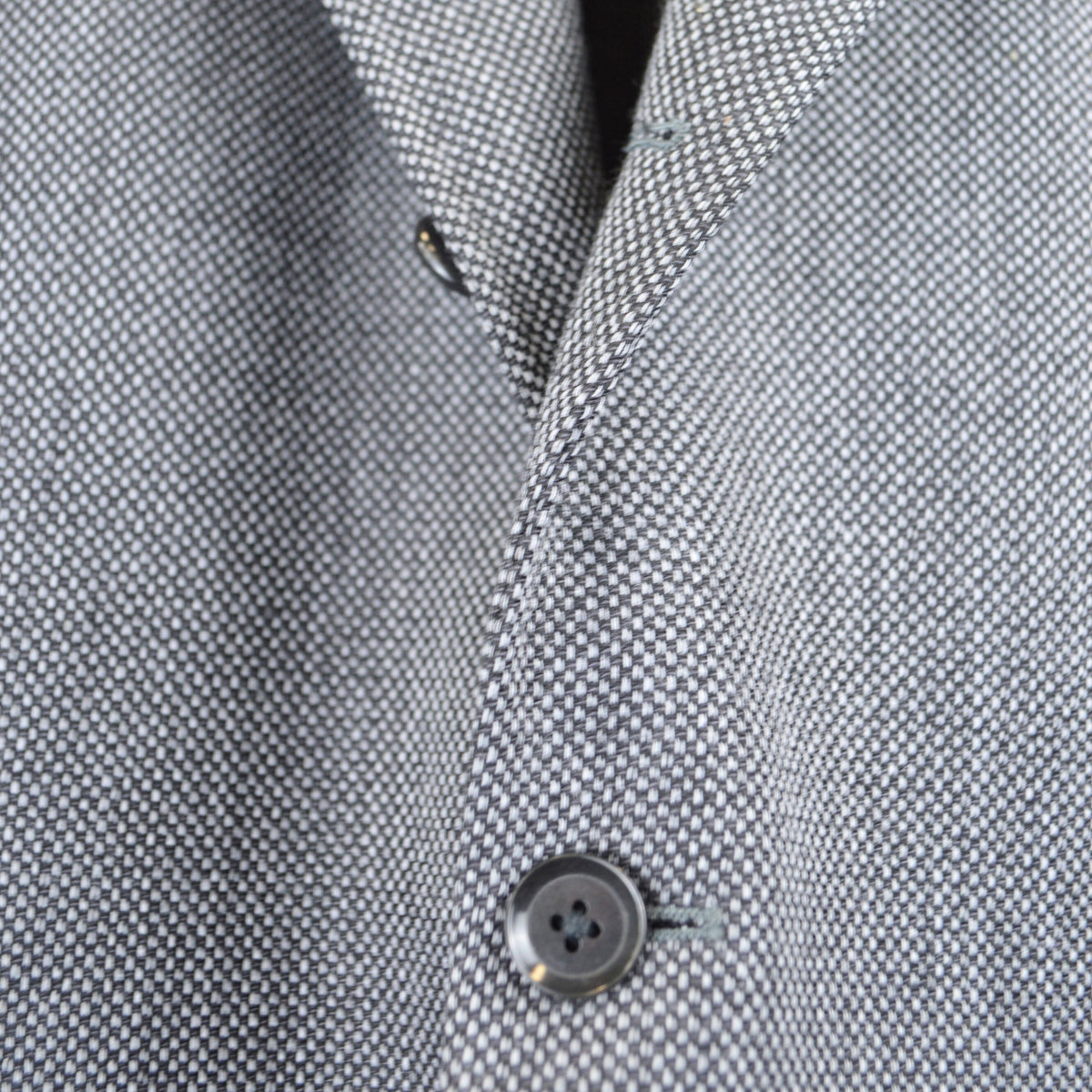Charcoal Patterned Wool Blazer