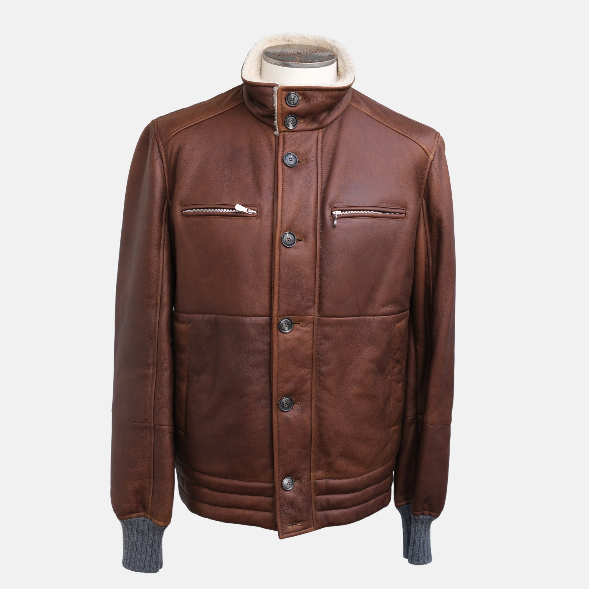 Brown Shearling Jacket (M)