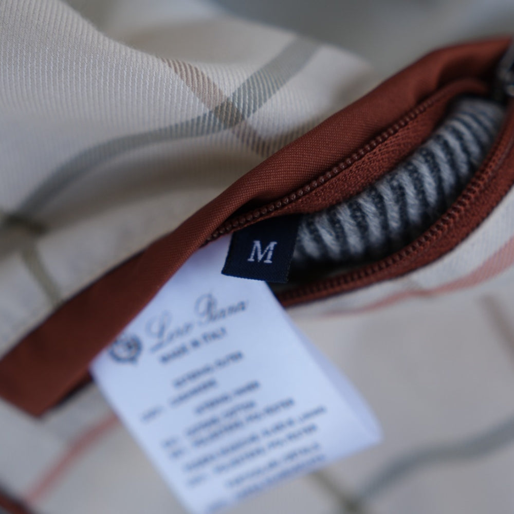 Grey Cashmere Coat "Martingala" (M)