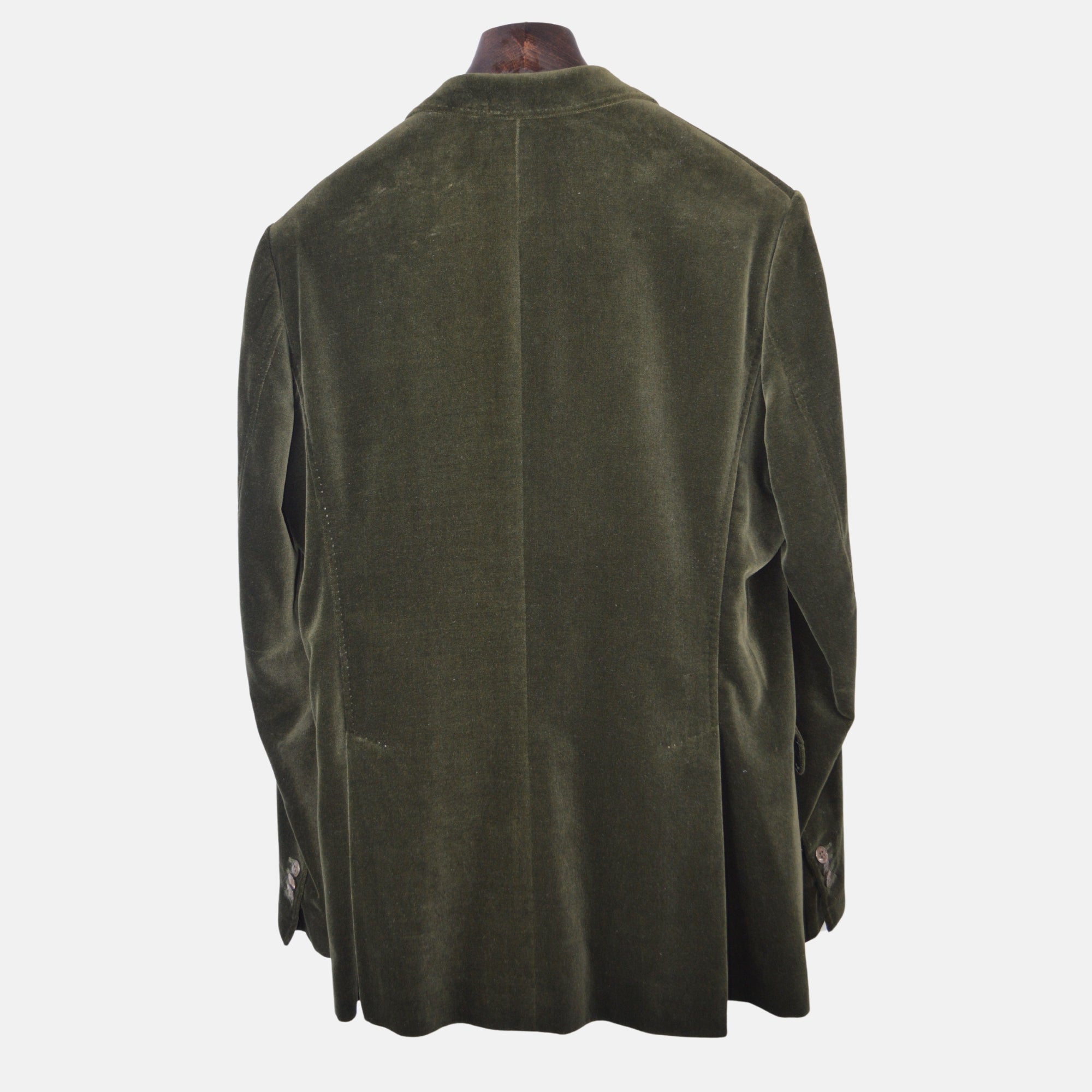 Green Velvet Blazer made of Cotton/Modal (EU 52)