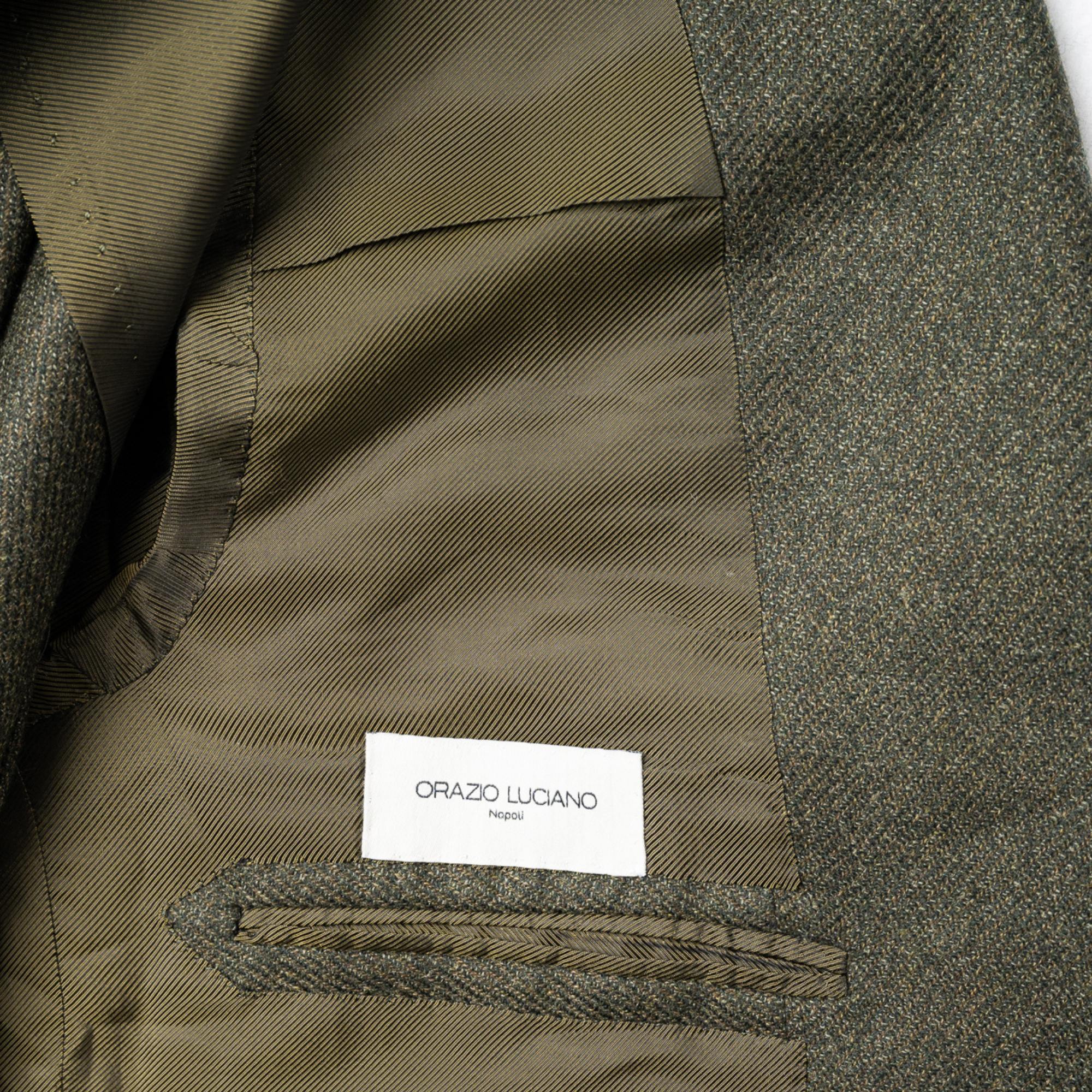 Olive Green Blazer made of Wool/Silk