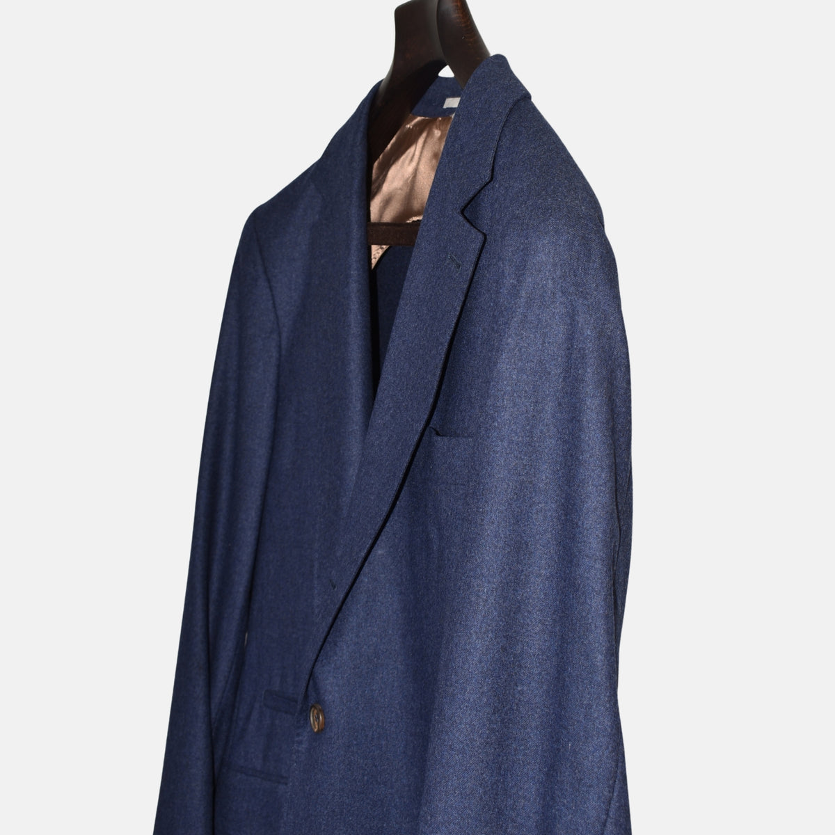Navy Flannel Blazer made of Wool/Silk/Cashmere (EU 50)