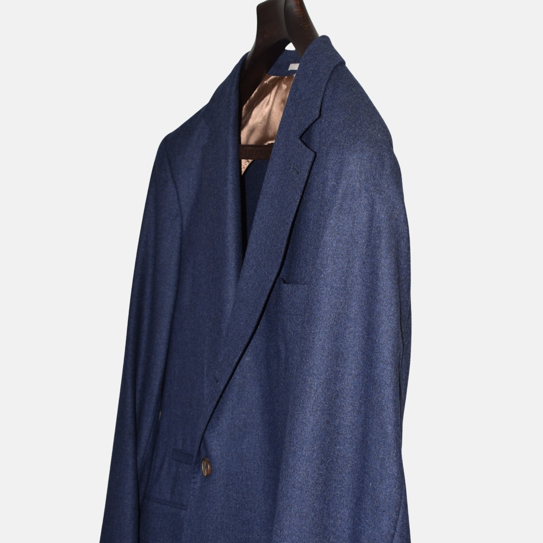 Navy Flannel Blazer made of Wool/Silk/Cashmere (EU 50)