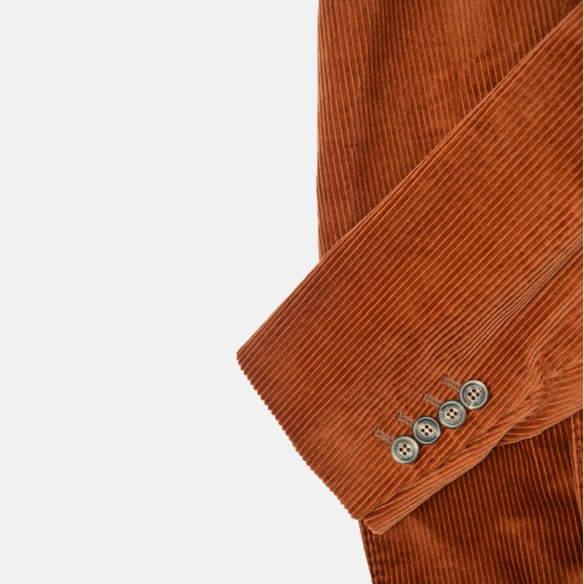 Terracotta Corduroy Suit made of Cotton (EU 50)