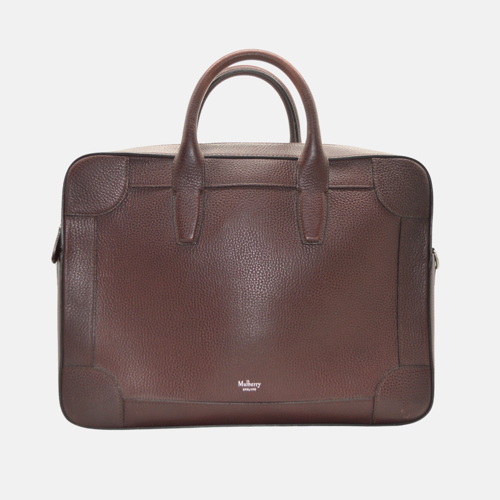 Burgundy Brief Case made of Leather