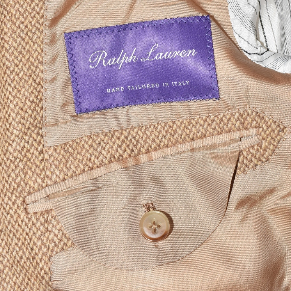 Beige Pattered Blazer made of Wool/Cashmere (EU 50L)