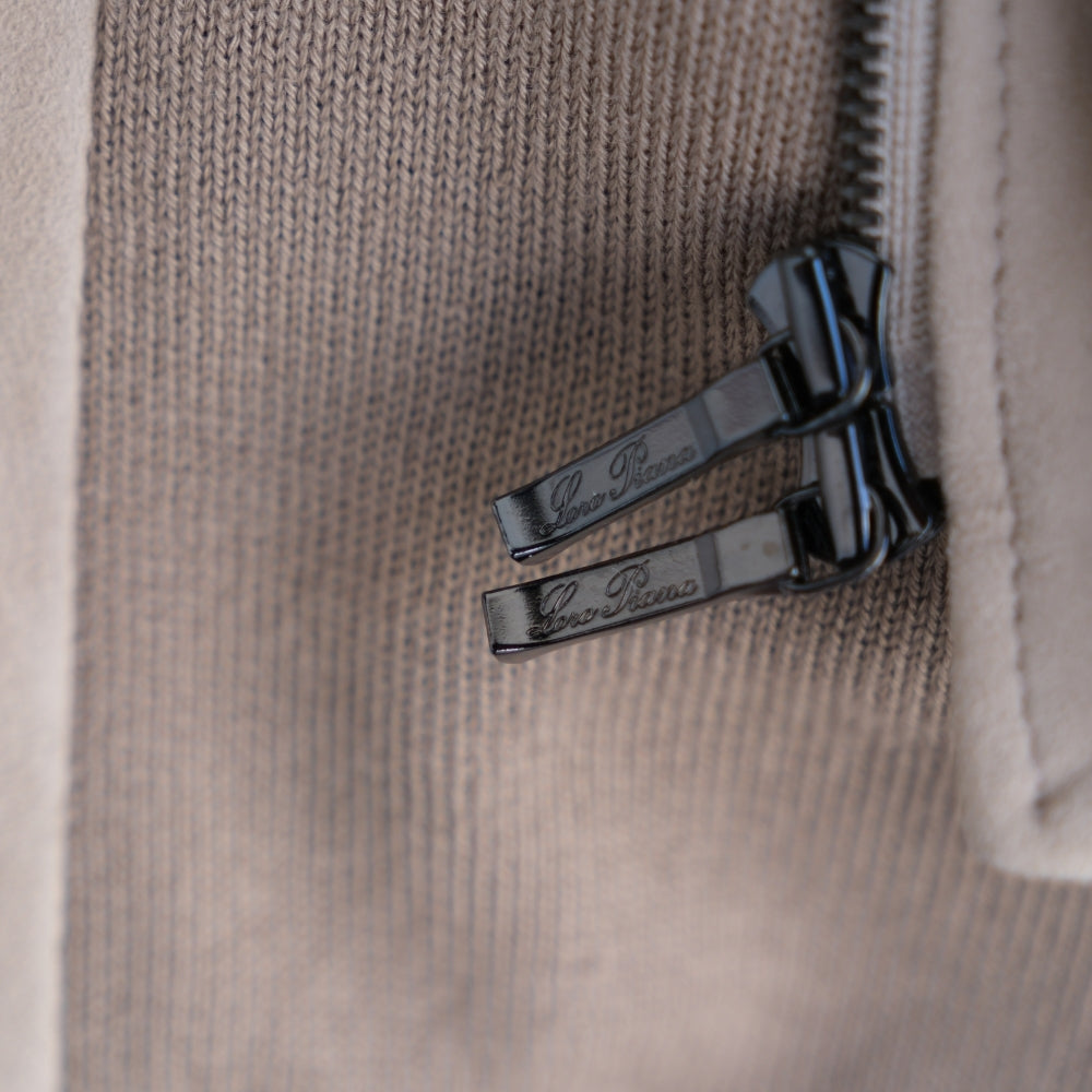 Beige/Brown Suede/Cashmere Jacket (EU 50)