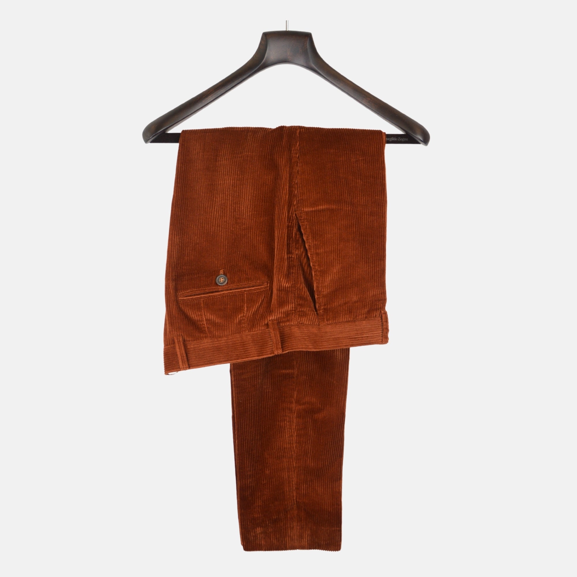 Terracotta Corduroy Suit made of Cotton (EU 50)