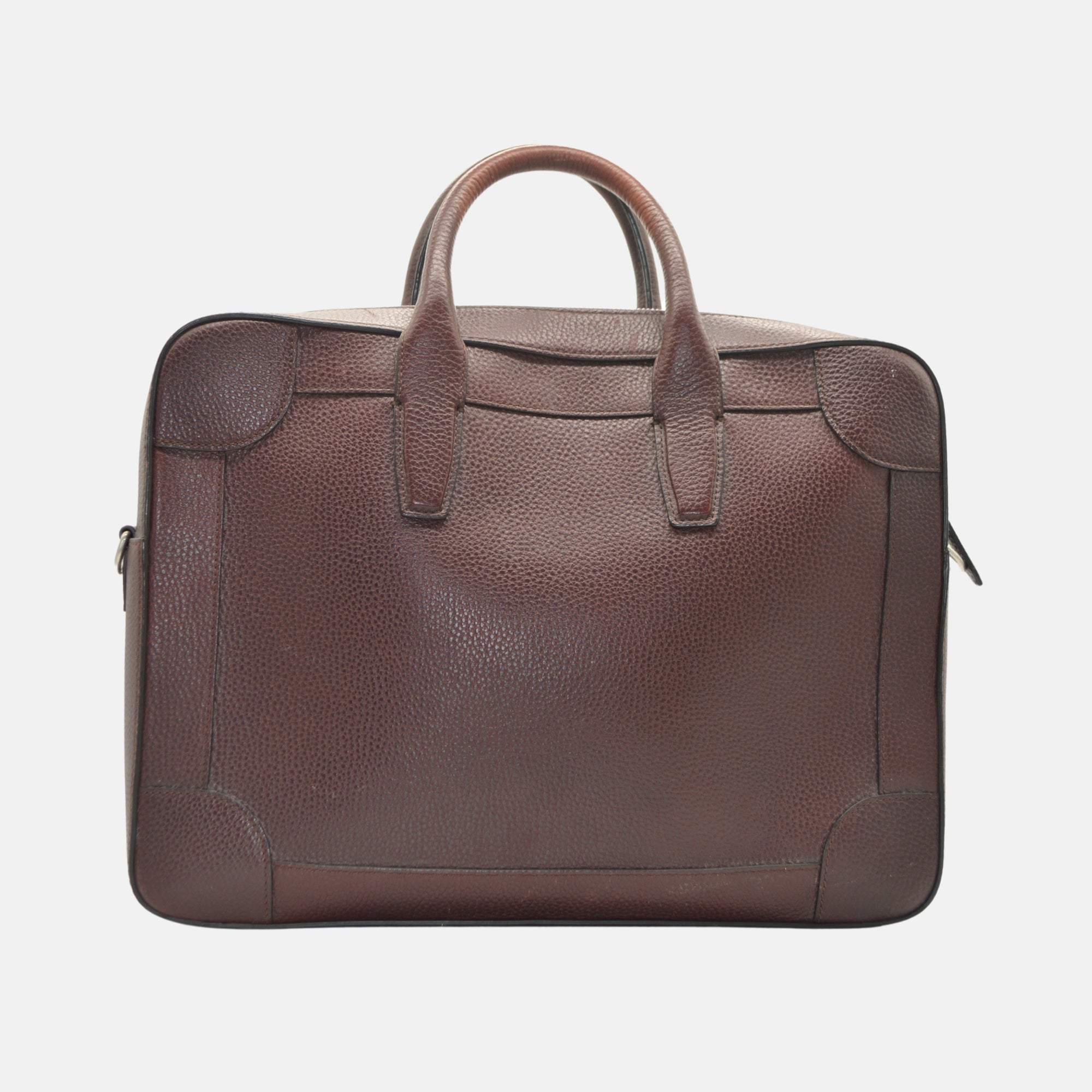 Burgundy Brief Case made of Leather