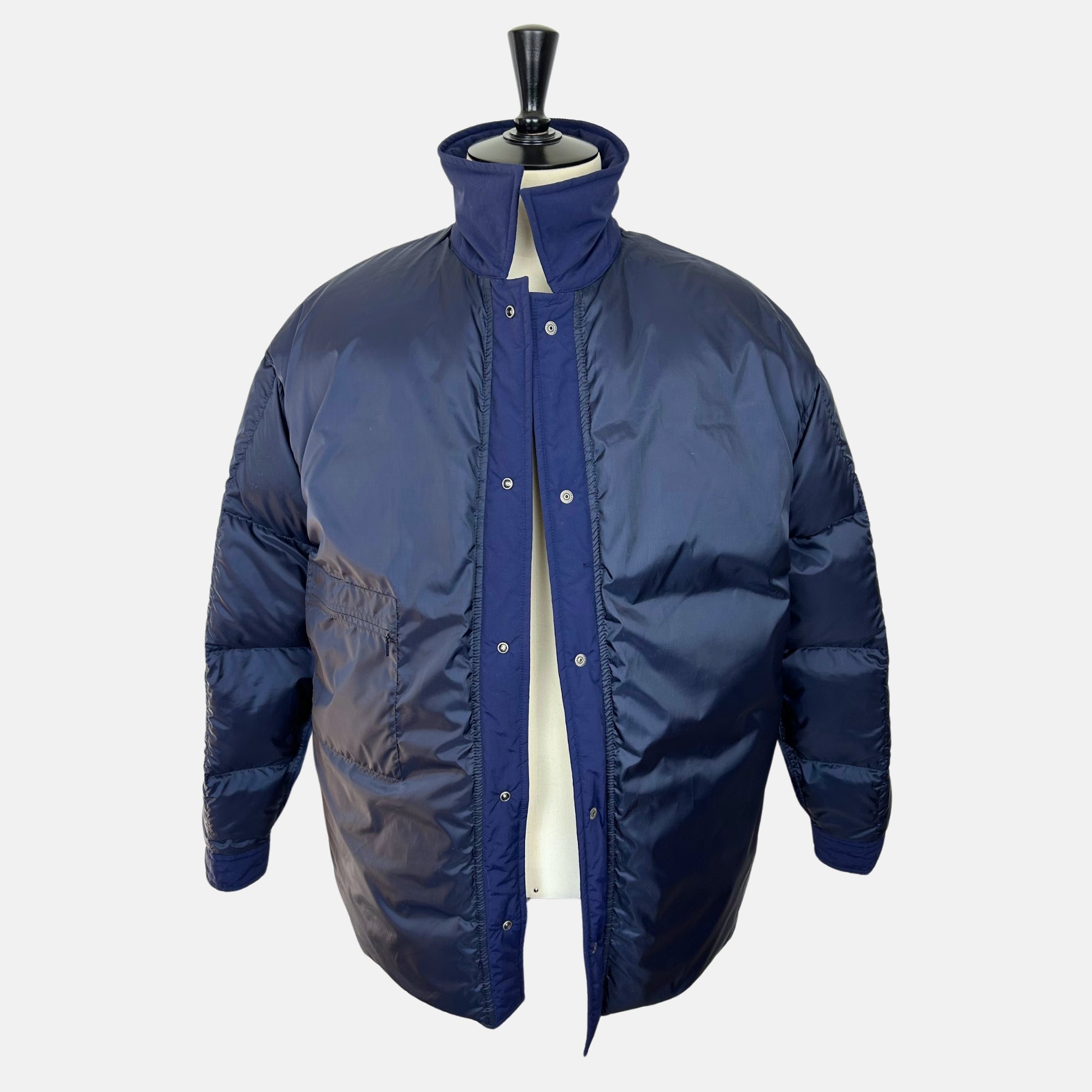 Blue Down Jacket made of Nylon (EU 52)