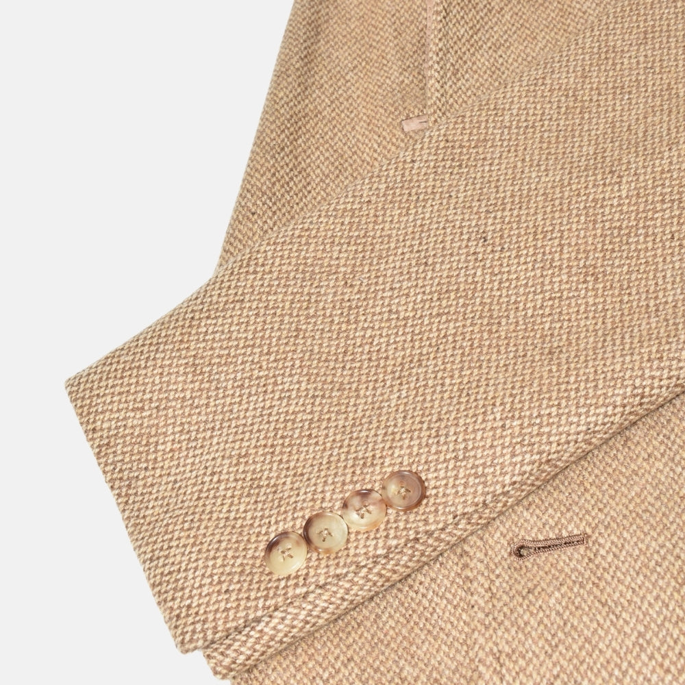 Beige Pattered Blazer made of Wool/Cashmere (EU 50L)