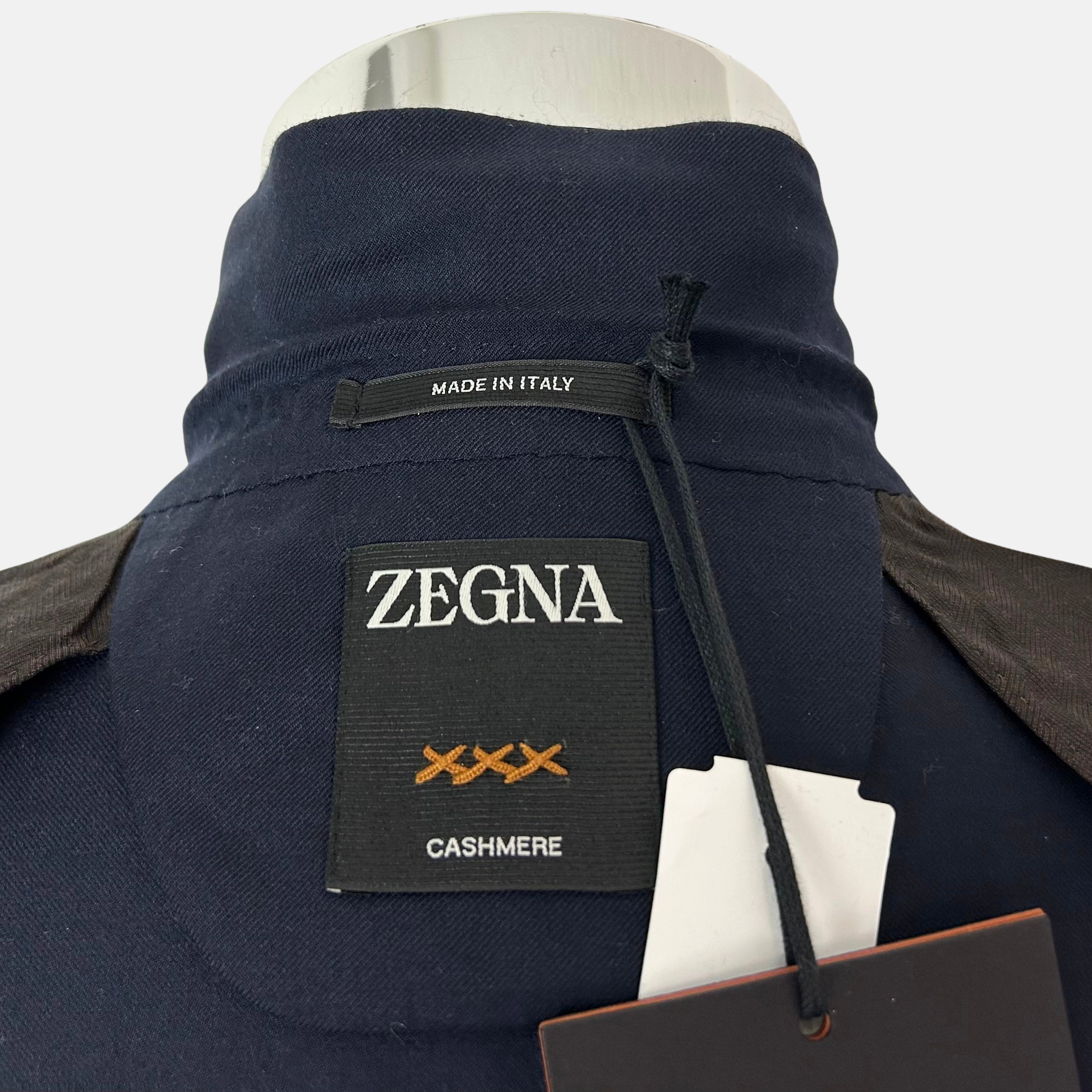 Navy Blue Blazer made of Cashmere (EU 48)