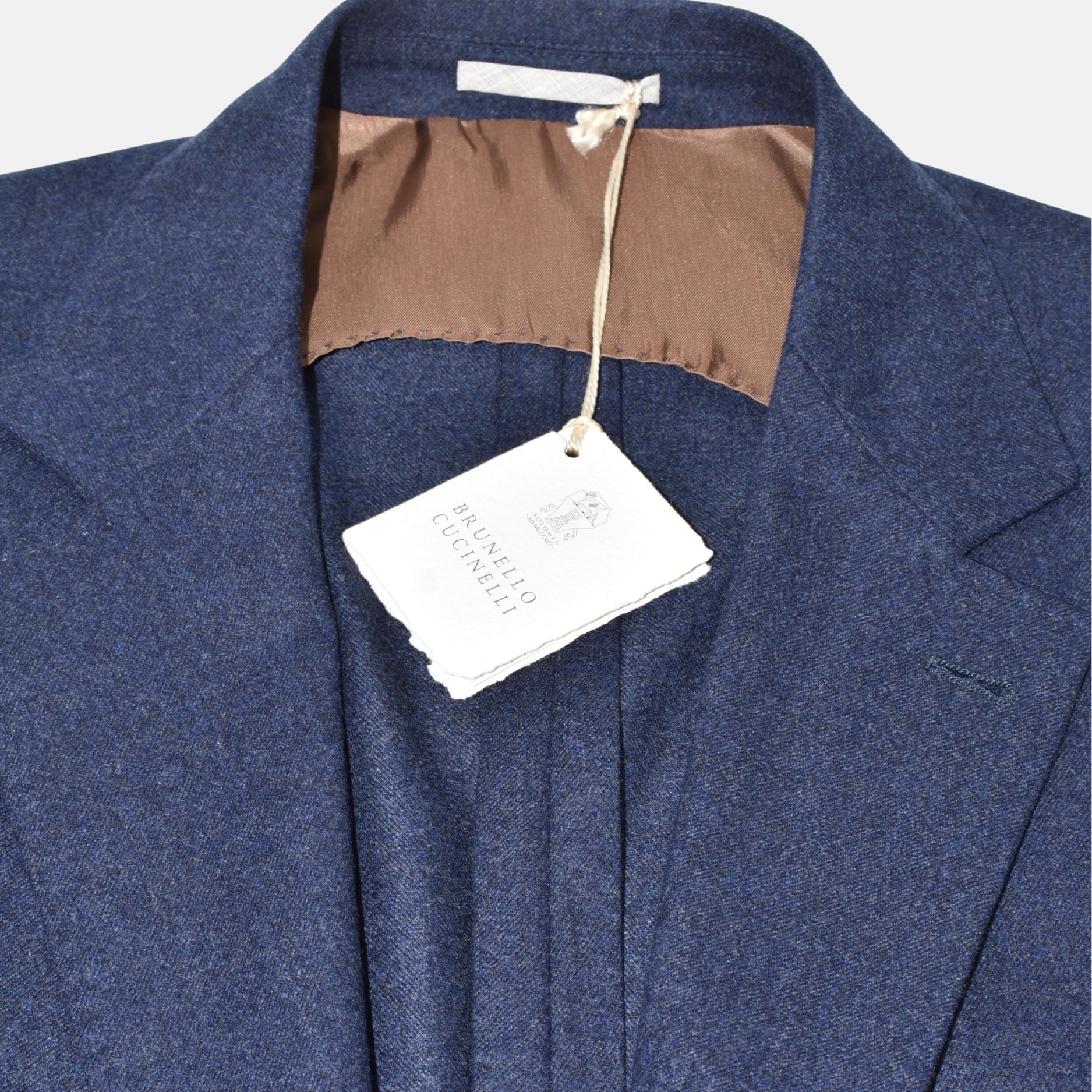 Navy Flannel Blazer made of Wool/Silk/Cashmere (EU 50)