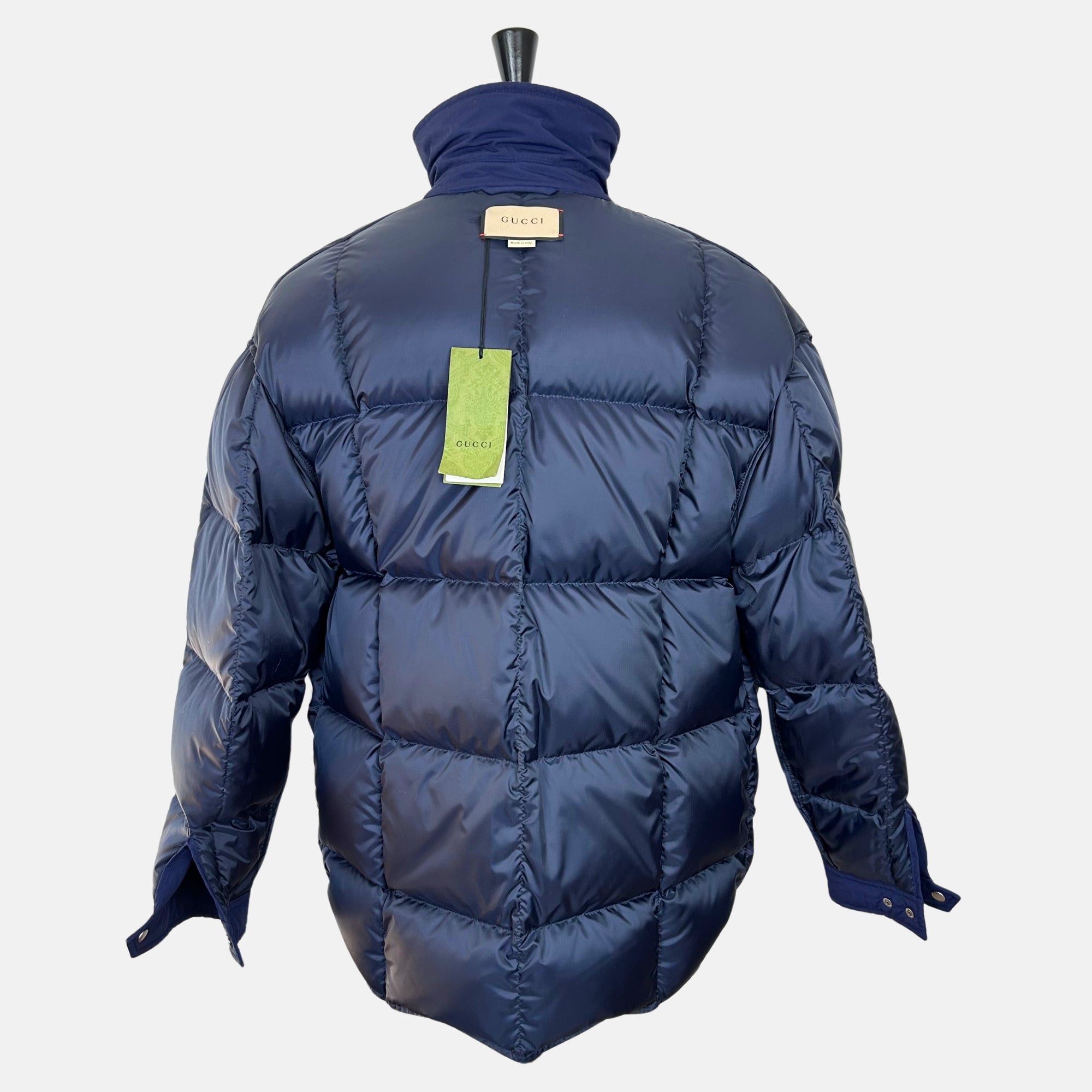 Blue Down Jacket made of Nylon (EU 52)