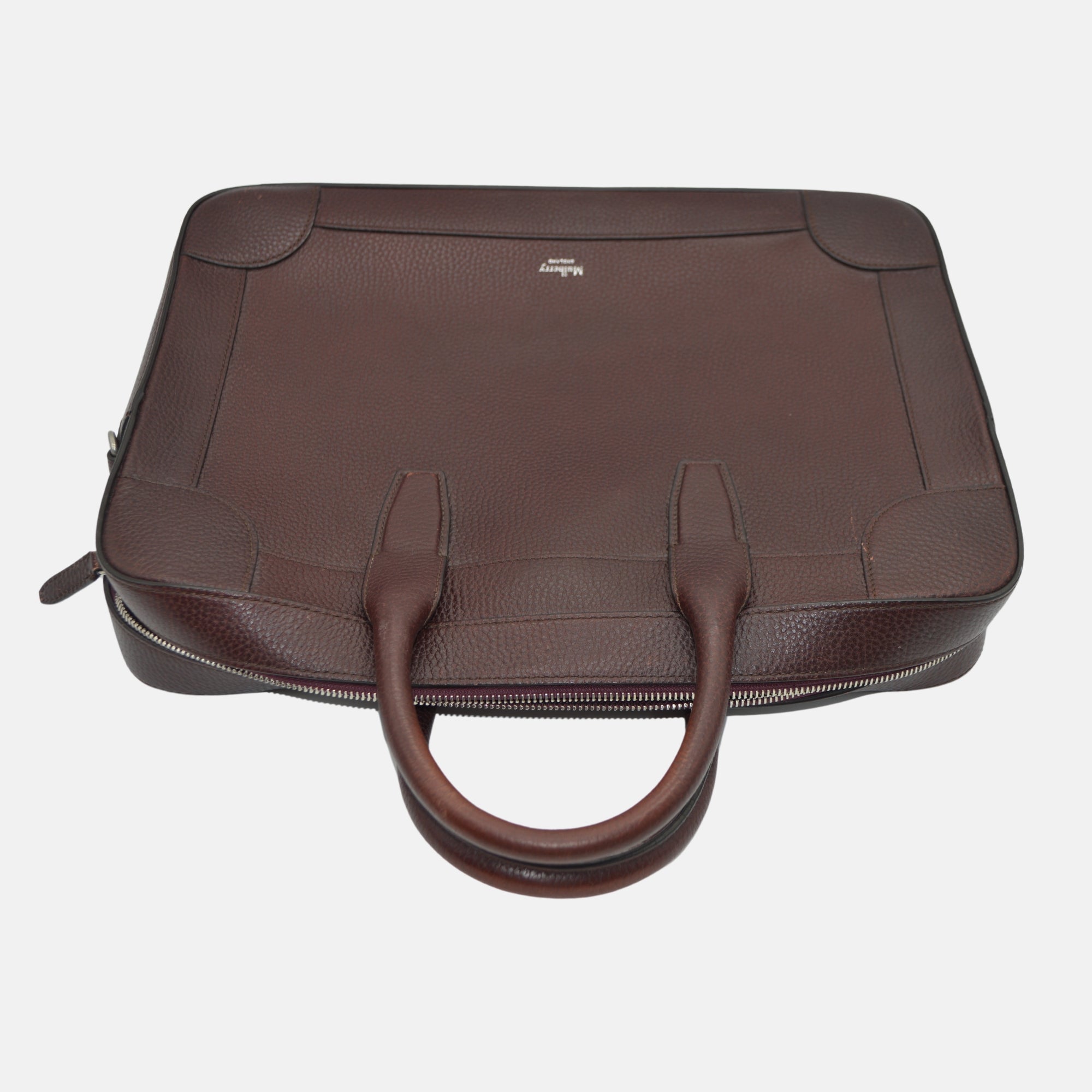 Burgundy Brief Case made of Leather