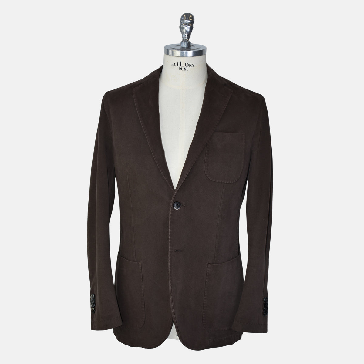 Dark Brown Blazer made of Cotton (EU 48)