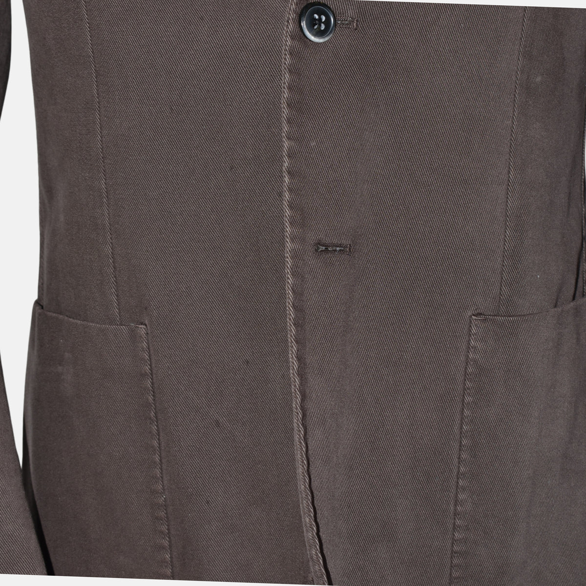 Dark Brown Blazer made of Cotton (EU 48)