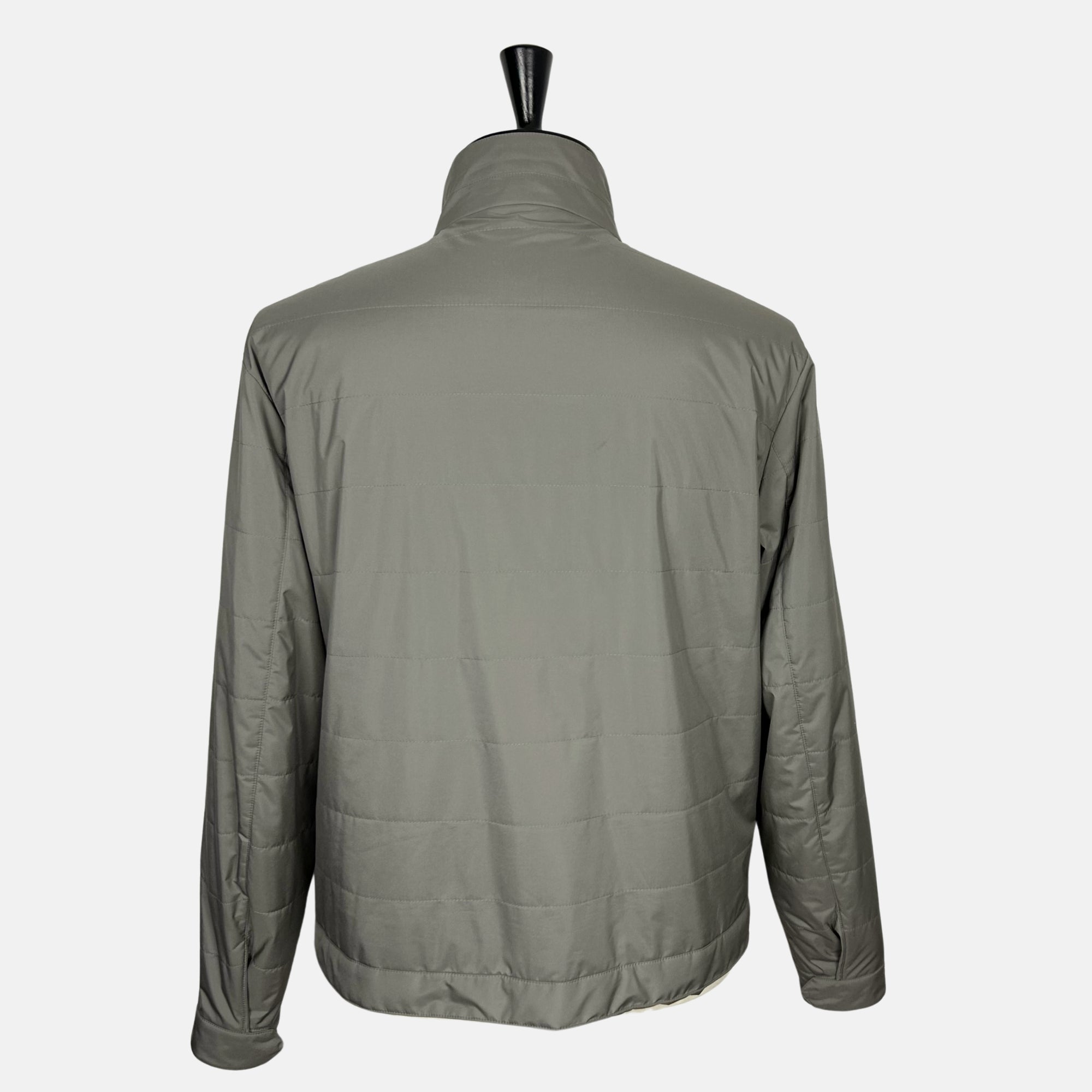 Grey Quilted Jacket made of Polyester/Polyurethane (XL)