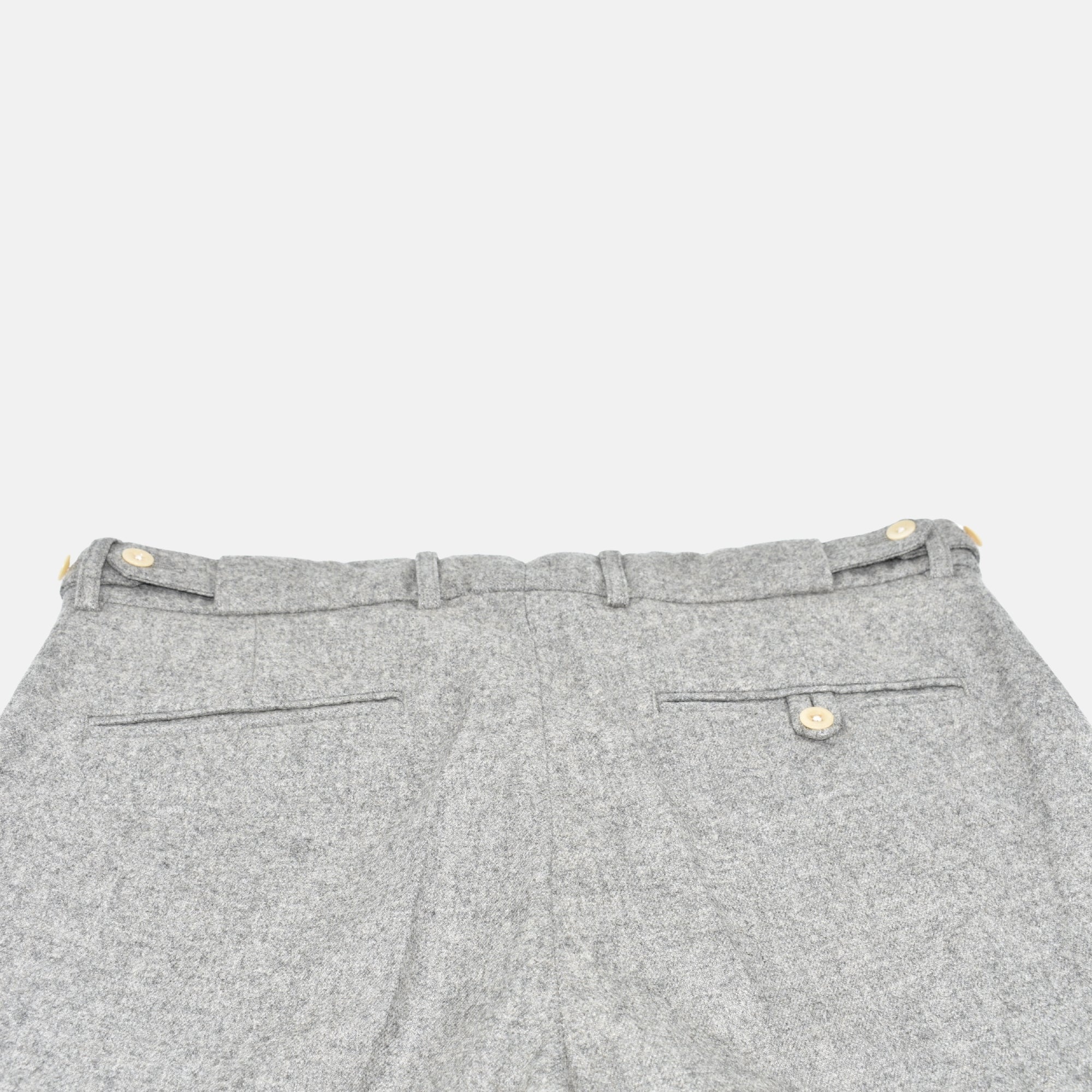 Light Gray Trousers made of Merinho Wool/Polyamide (EU 46)