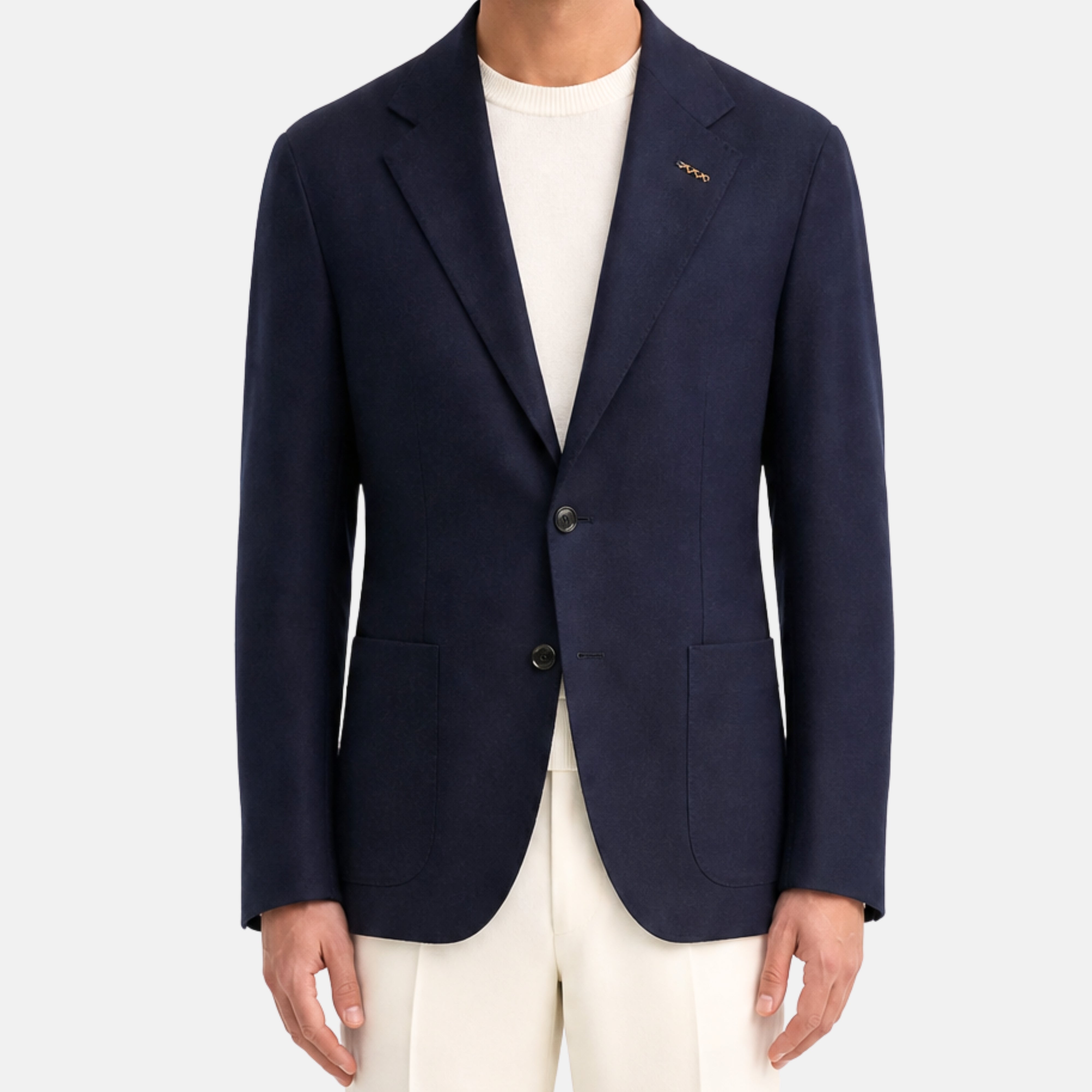 Navy Blue Blazer made of Cashmere (EU 48)